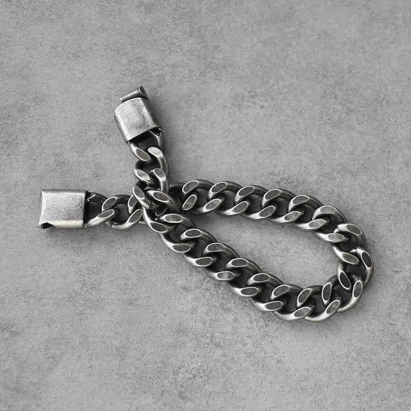 Other Vintage Black Punk Rock Cuban Chain Bracelets Size ONE SIZE - 2 Thumbnail