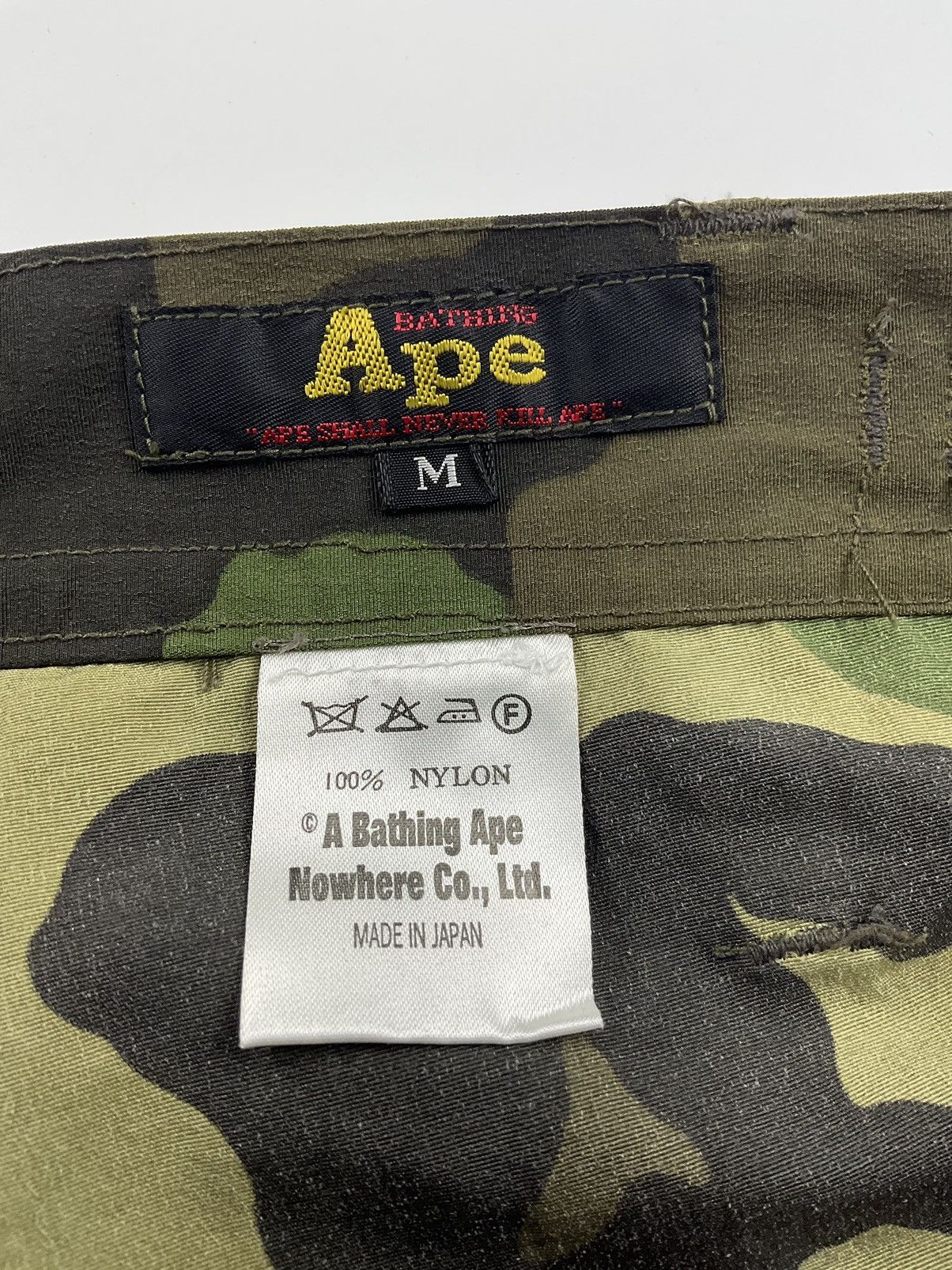 Bape Woodland Camo Cargo Pants Size US 30 / EU 46 - 11 Thumbnail