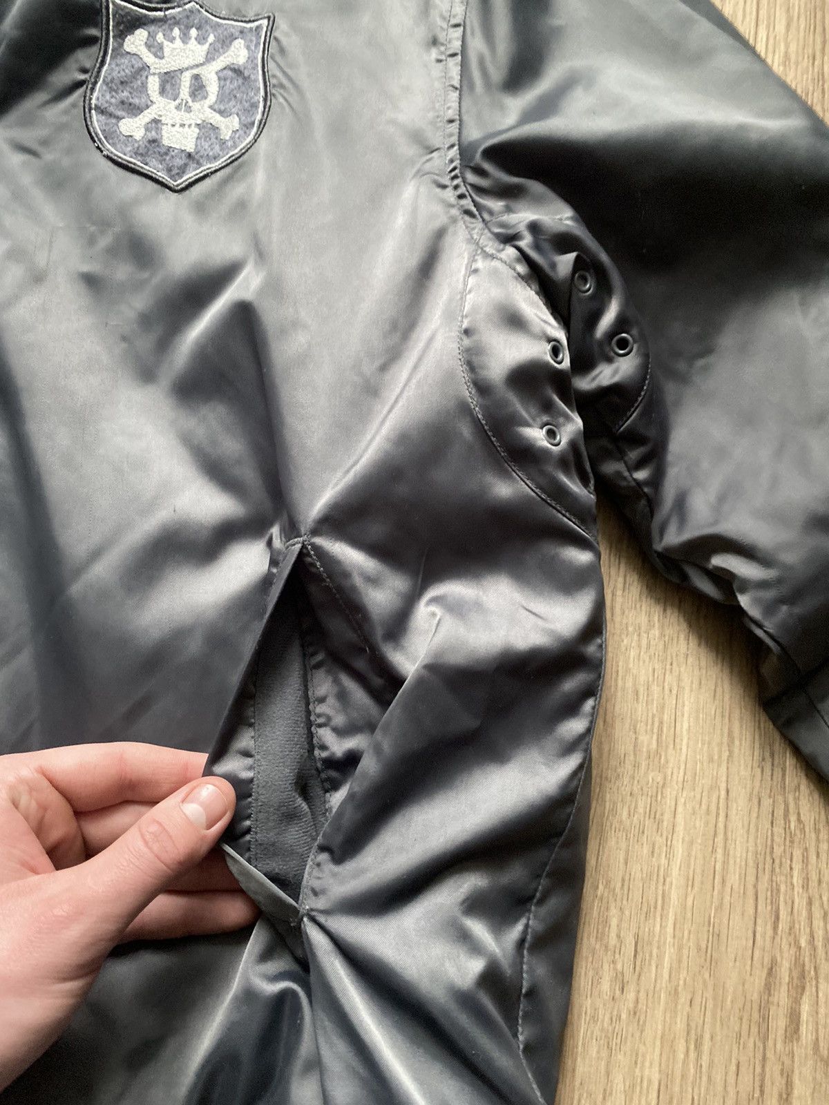 Stussy 🔥VNTG STUSSY BIG LOGO AMERICAN SCHOOL STYLE BOMBER JACKET 🔥 Size US L / EU 52-54 / 3 - 9 Thumbnail