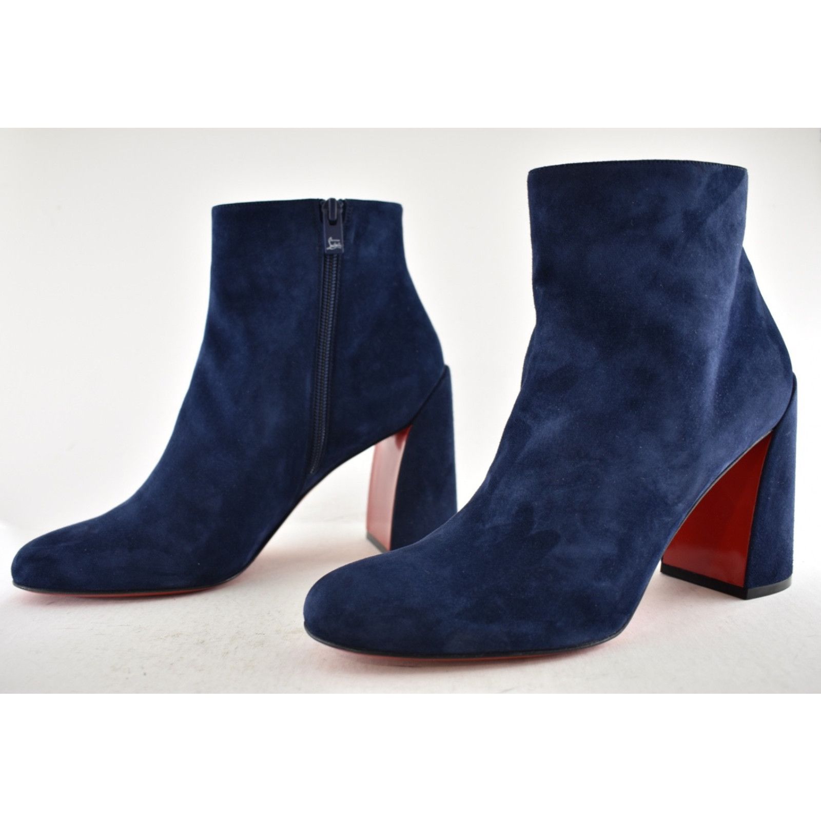 Christian Louboutin Christian Louboutin Turela 85 Zaffiro Blue Ankle Boot 38 Size US 8 / IT 38 - 11 Thumbnail