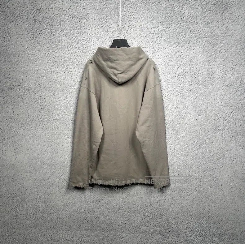 Balenciaga Balenciaga Cement grey mosaic logo destroyed hooded sweats Size US XXS / EU 40 - 2 Thumbnail
