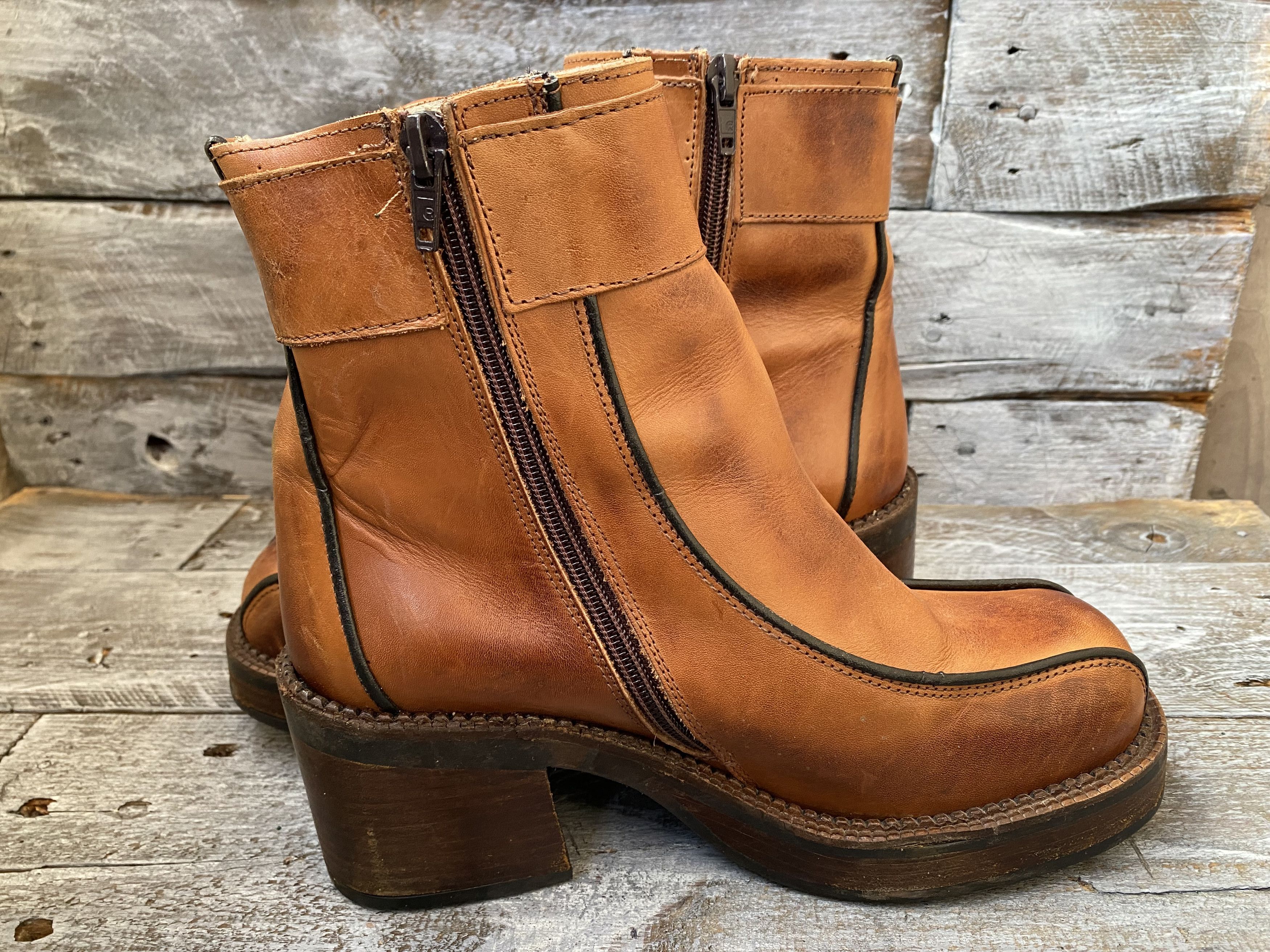 Dockers × Vintage Vintage, Dockers Y2k brown leather boots sz38 Size US 7.5 / IT 37.5 - 10 Thumbnail