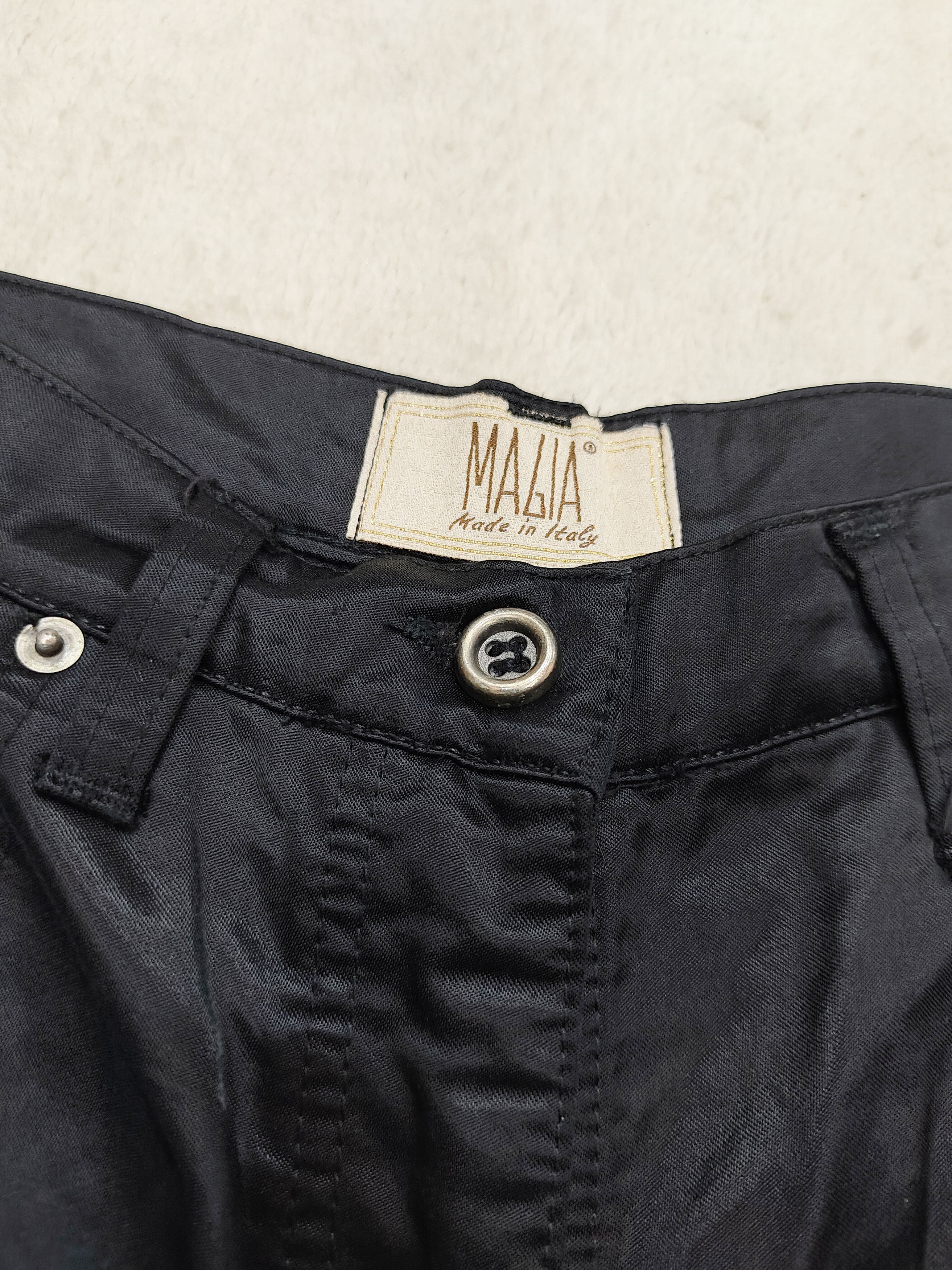 Vintage 80s Magia Italy Embroidered Chest Trouser Collegiate Archive Size 29" - 8 Thumbnail