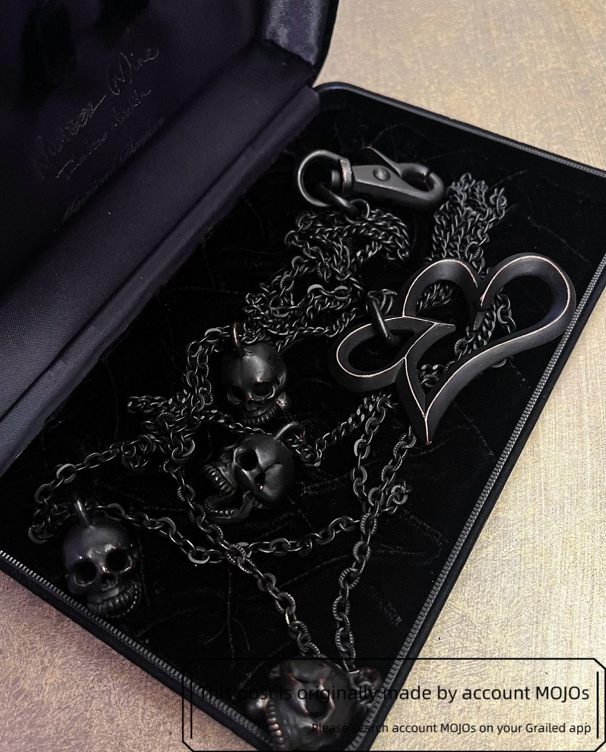 Number (N)ine NUMBER NINE 06ss Guns N'Roses CROSS rosario NECKLACE
