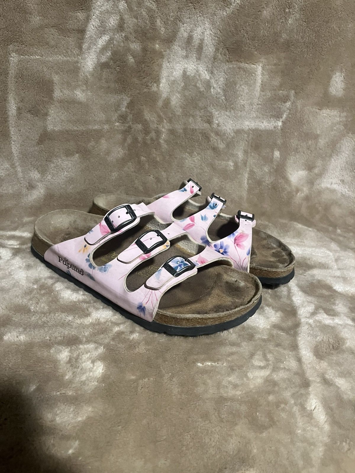 Birkenstock Birkenstock Papillio Florida 3 Strap pink Floral Sandals 7 Size US 7 / IT 37 - 2 Thumbnail