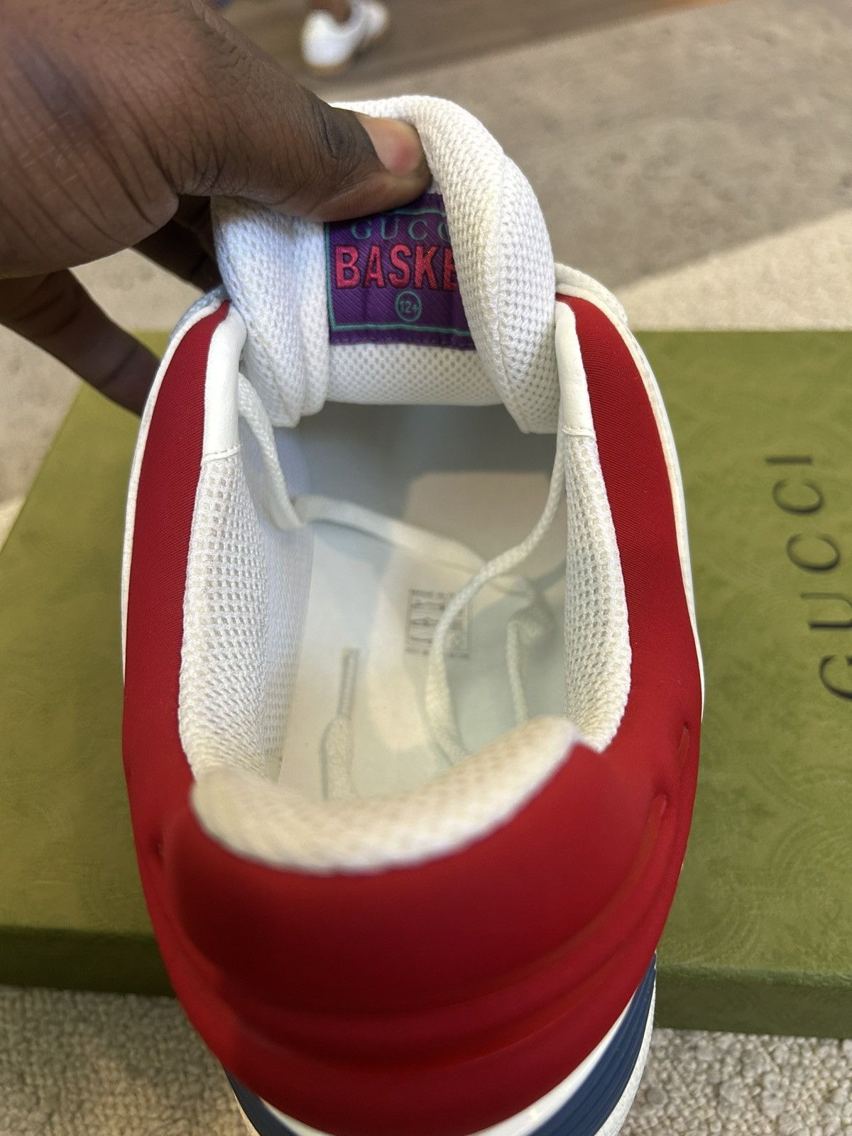 Gucci Gucci Basket White Demetra Size US 12.5 / EU 45-46 - 4 Thumbnail