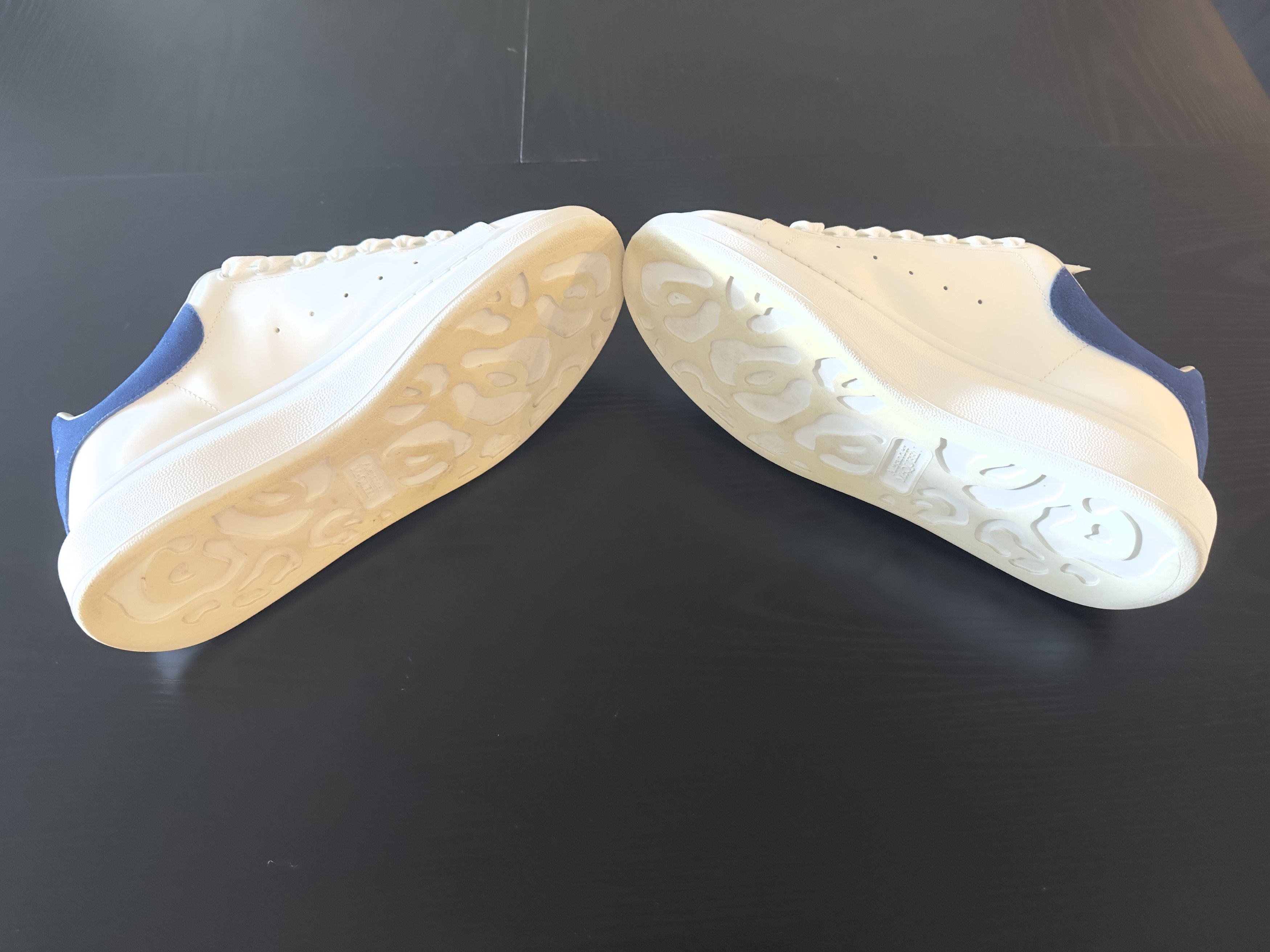 Alexander McQueen Men's Oversized Sneaker in White/Paris Blue Size US 7 / EU 40 - 8 Thumbnail