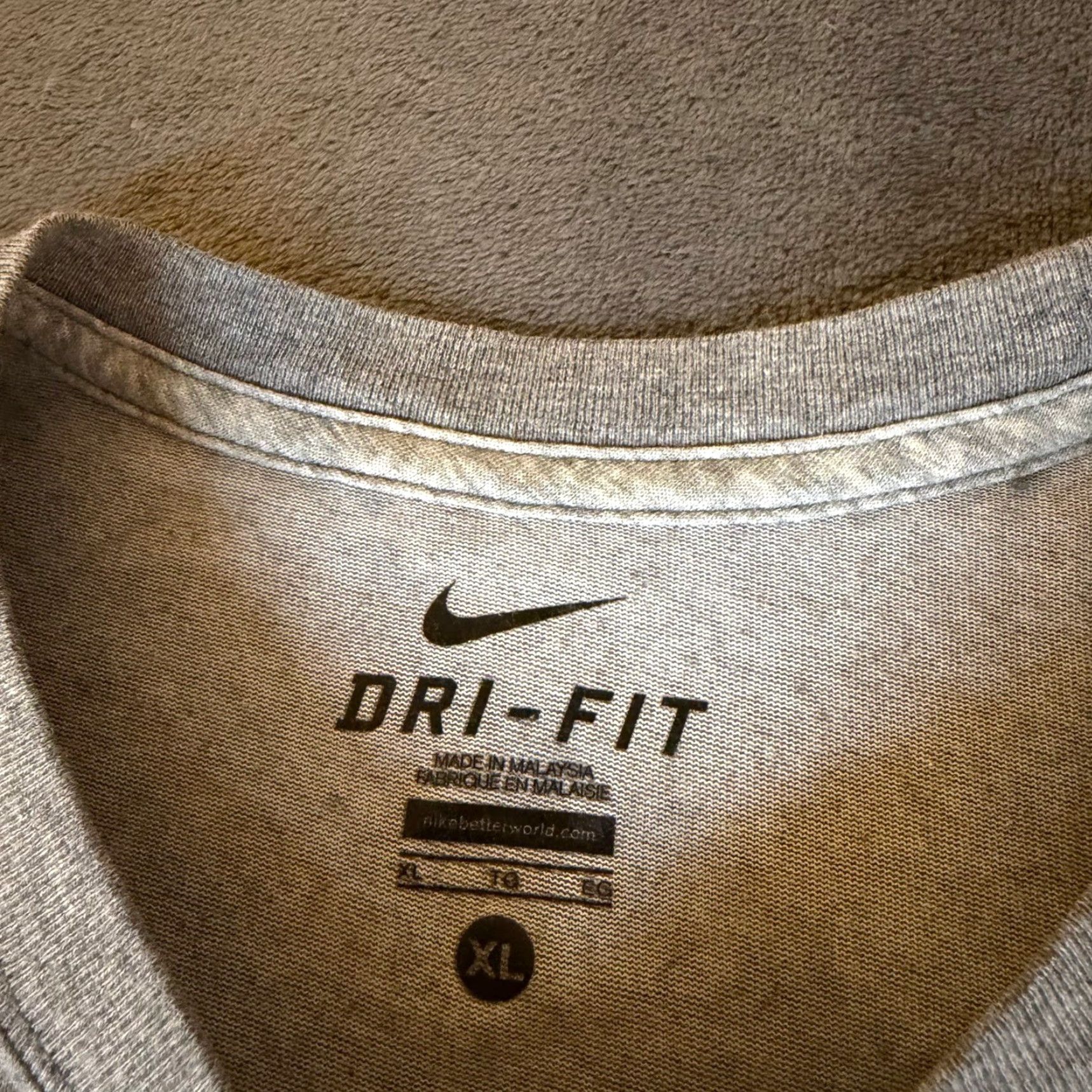 Nike Nike Dri-FIT Gray T-Shirt Short Sleeve Athletic Mens XL Set of 2 Size US XL / EU 56 / 4 - 4 Thumbnail