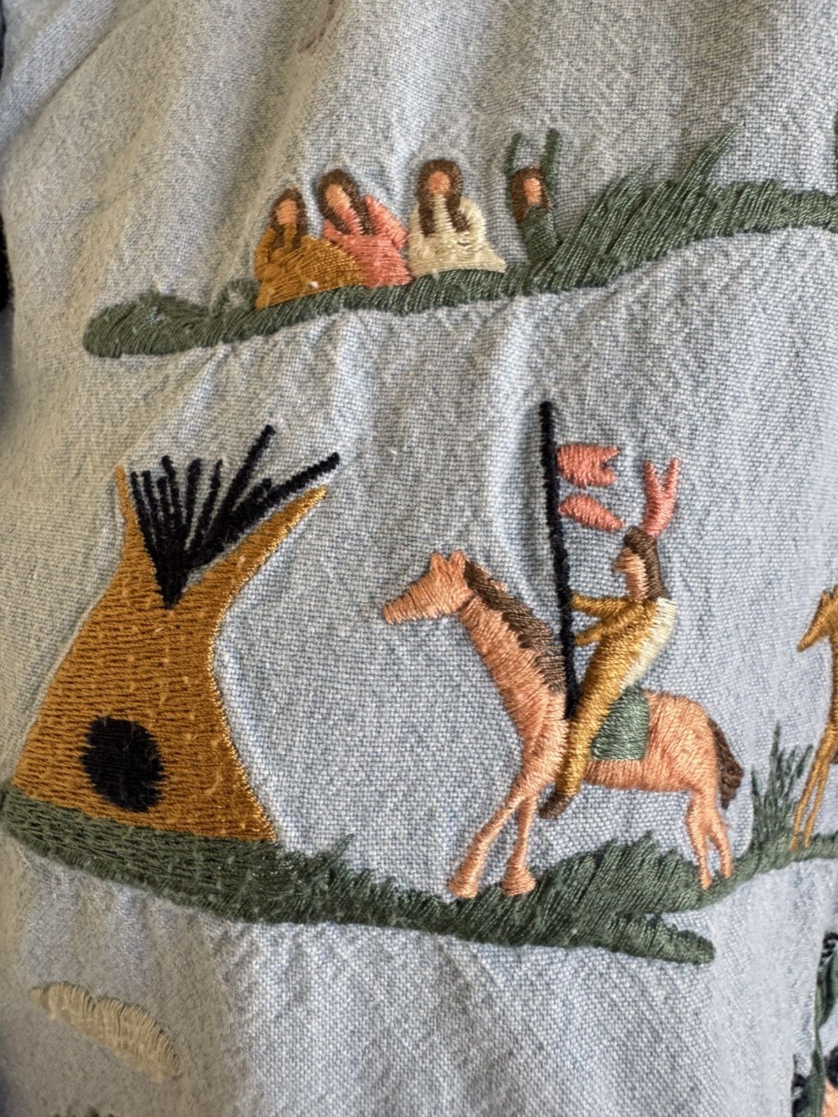Vintage Cambridge Dry Goods women’s 90s vintage embroidered Indian Size M / US 6-8 / IT 42-44 - 3 Thumbnail