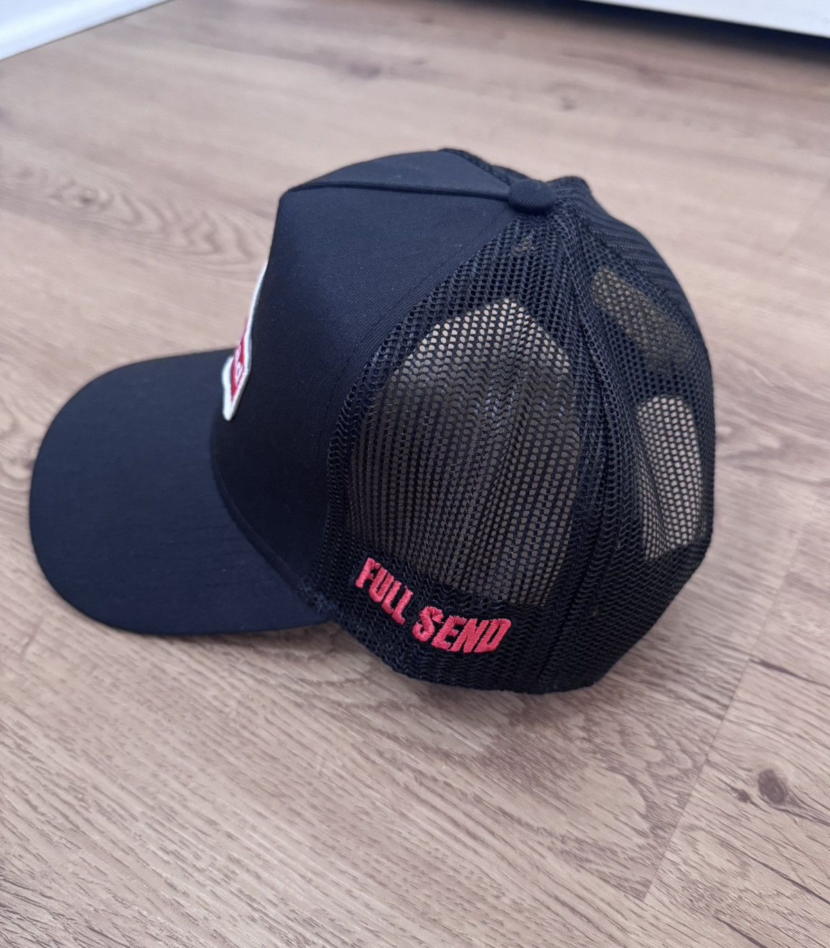 Full Send Full Send Happy Dad Trucker Hat Black Size ONE SIZE - 4 Thumbnail