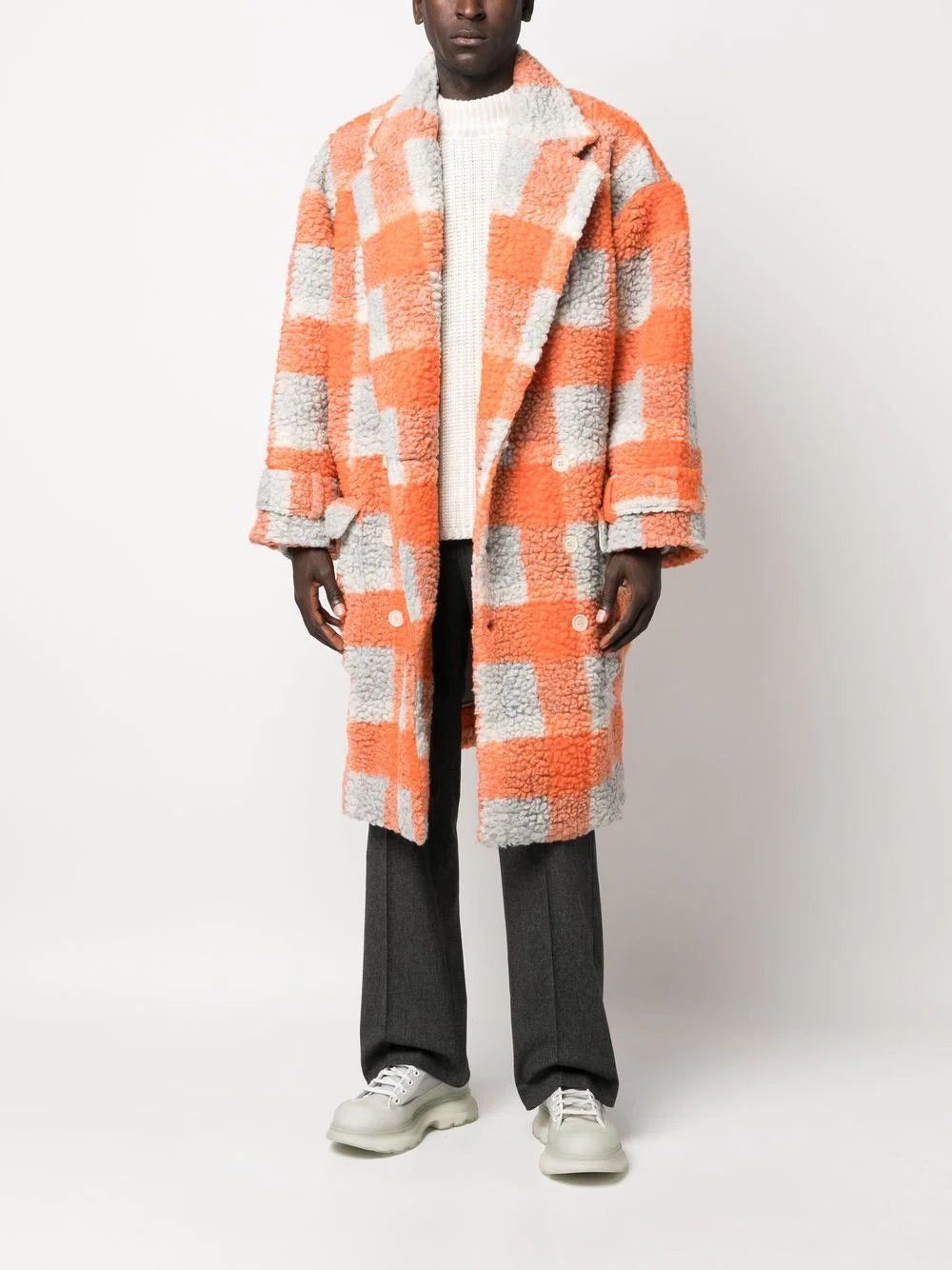 Henrik Vibskov !DS! AW22 Henrik Vibskov Checkered Ahoy Long Coat Size US XL / EU 56 / 4 - 6 Thumbnail