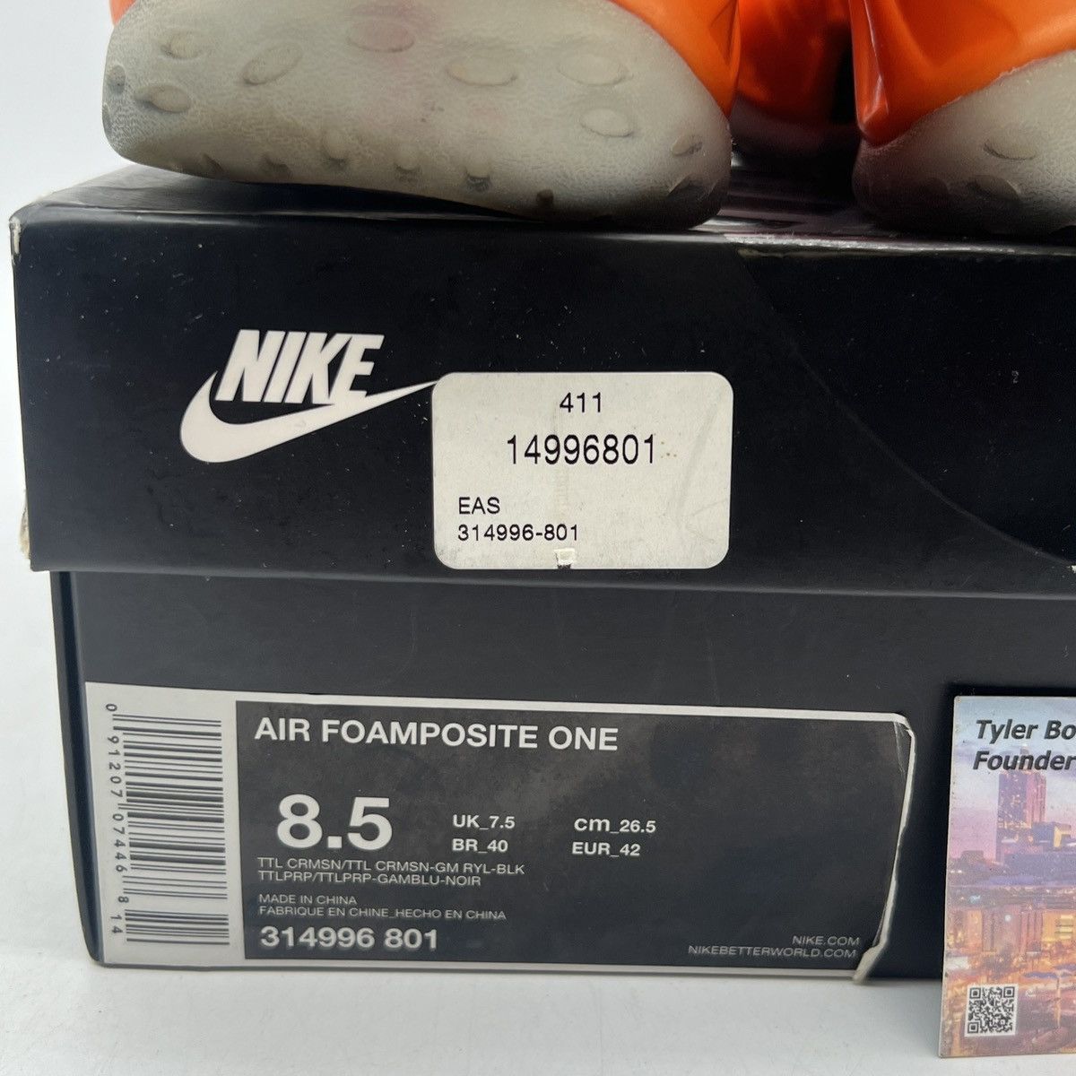 Nike Air Foamposite one Knicks Size US 8.5 / EU 41-42 - 6 Thumbnail