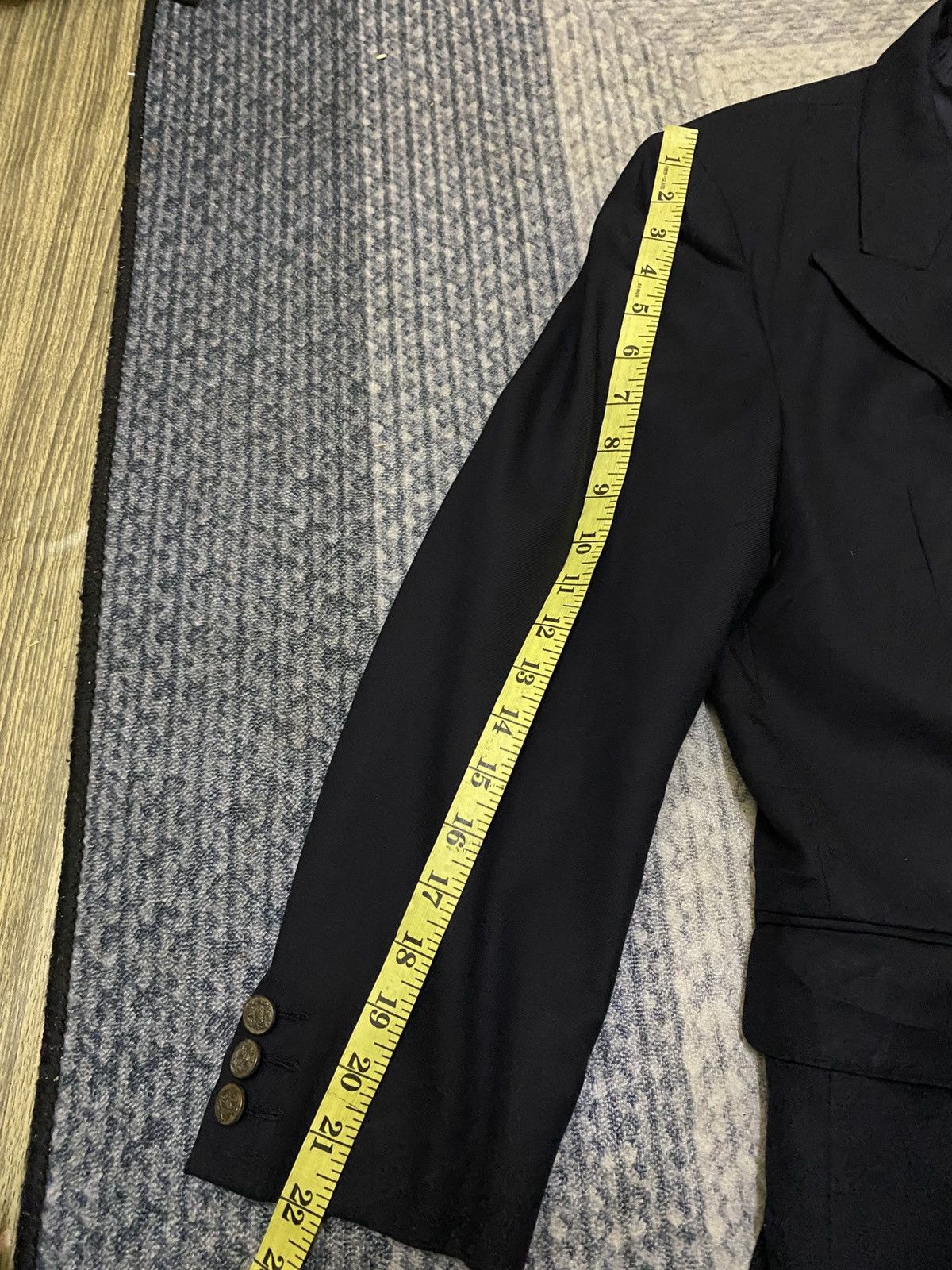 Celine CELINE PARIS DOUBLE BREAST BLAZER STAMPED LOGO BUTTON Size US S / EU 44-46 / 1 - 19 Thumbnail