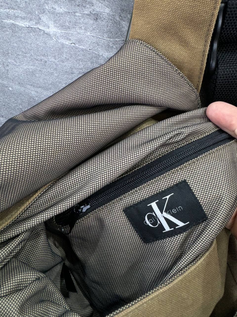 Calvin Klein Canvas Shoulder Backpack Calvin Klein Vintage Rare Y2K Drill Size ONE SIZE - 12 Thumbnail