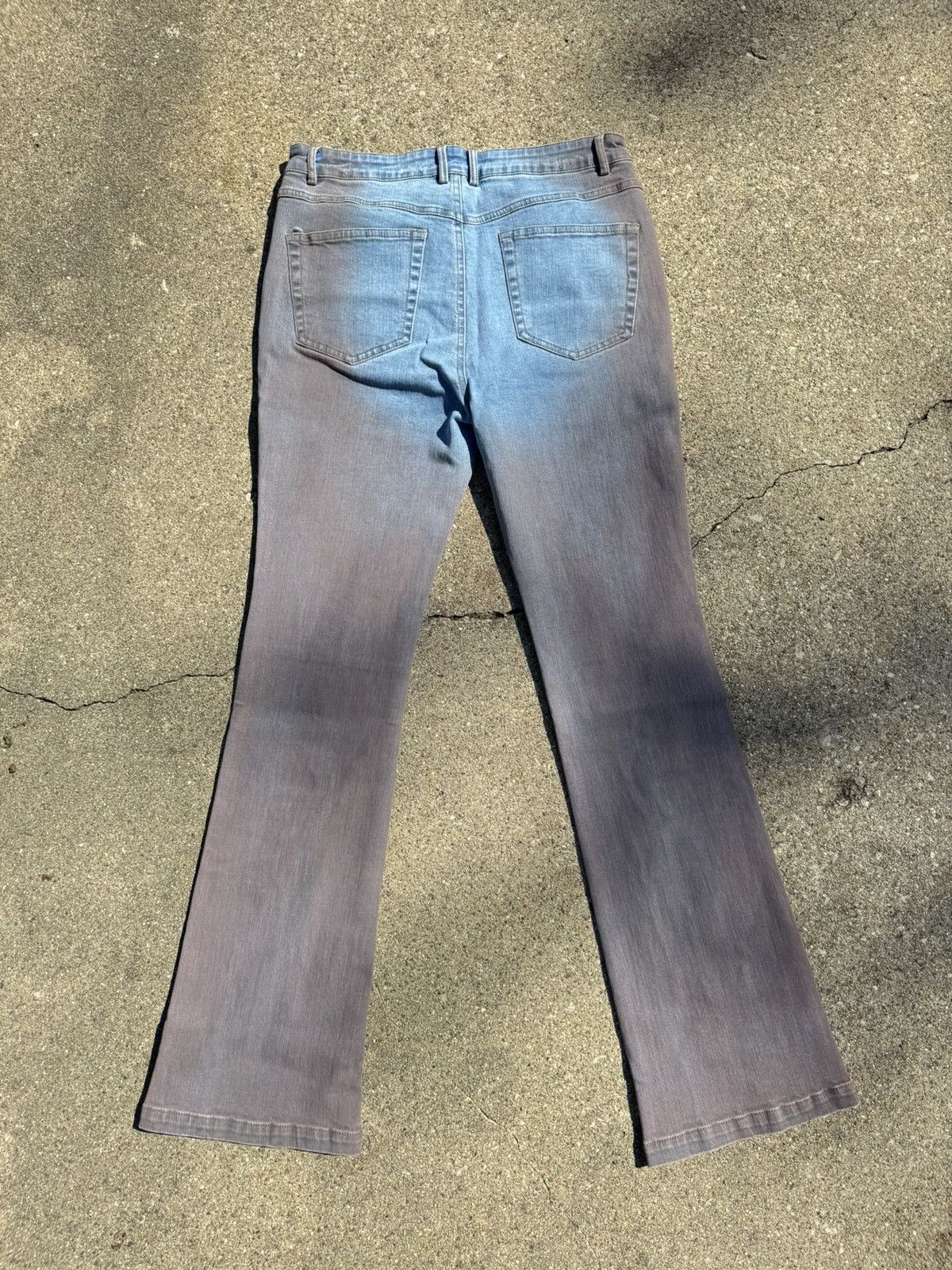 Hysteric Glamour Studded Grunge Flare Jeans Washed Size US 32 / EU 48 - 9 Thumbnail