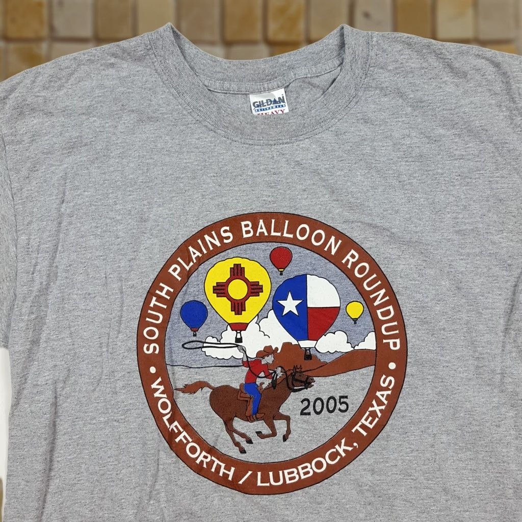 Gildan VINTAGE Y2K Cowboy Western T Shirt Gray Size L Gildan Short Sleeve Crew Neck Men XL? Size US L / EU 52-54 / 3 - 1 Thumbnail
