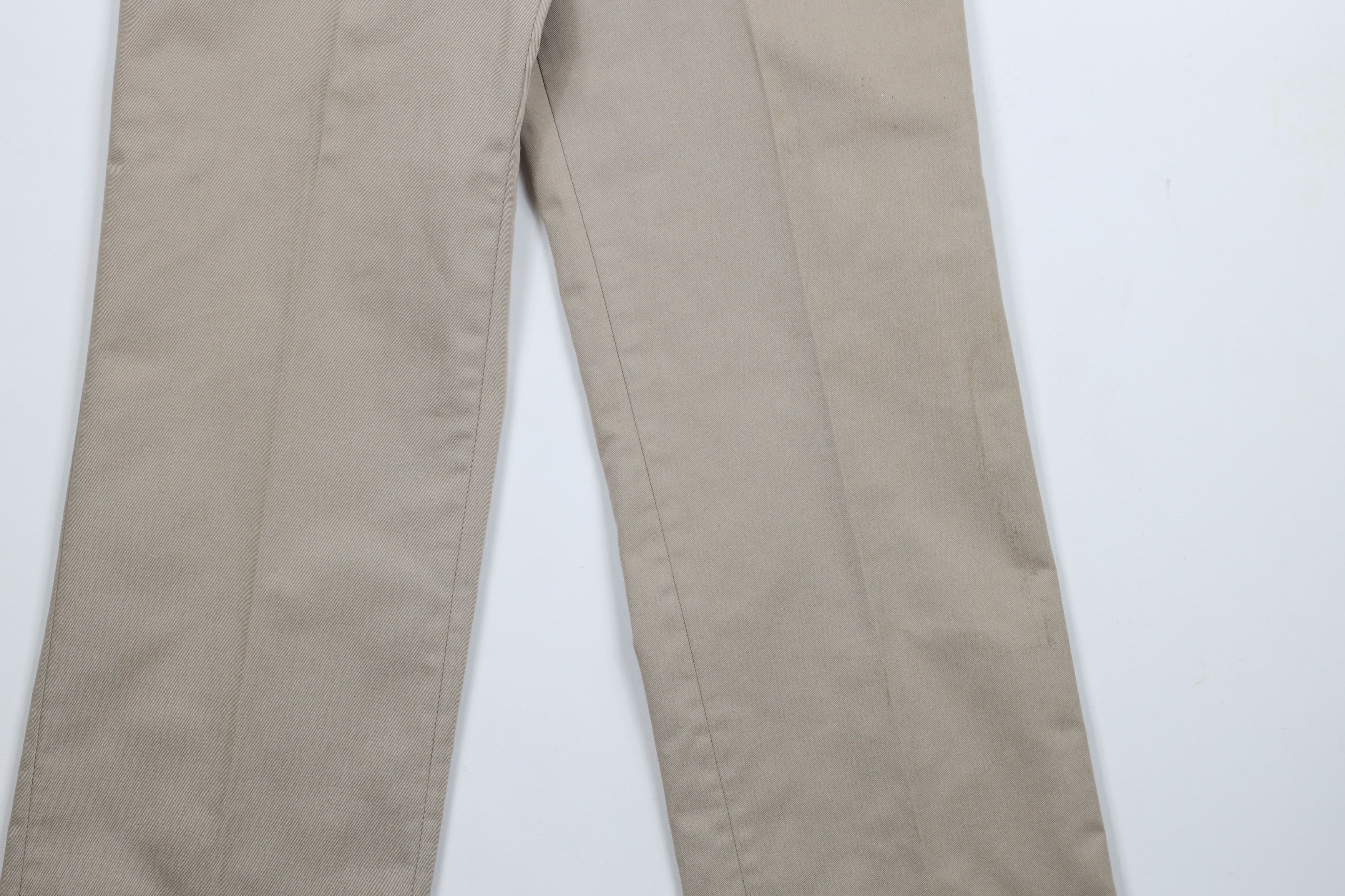 Vintage Vintage 70s Streetwear Wide Leg Cotton Chino Pants Beige USA Size US 30 / EU 46 - 3 Thumbnail