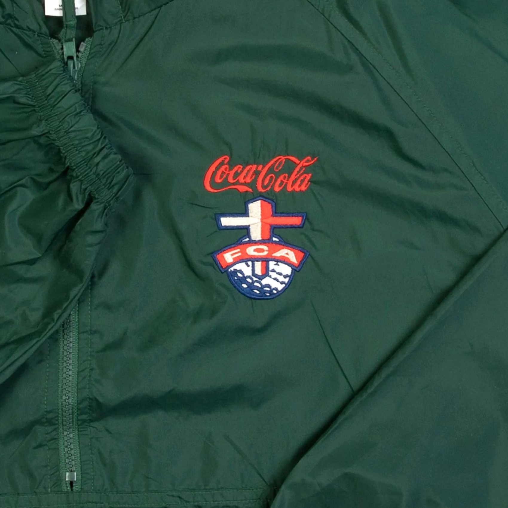 Vintage Vintage Coca-Cola Hooded Jacket Men's 1990s Green Medium Nylon Pullover Zip Coats/Coat Size US M / EU 48-50 / 2 - 6 Thumbnail
