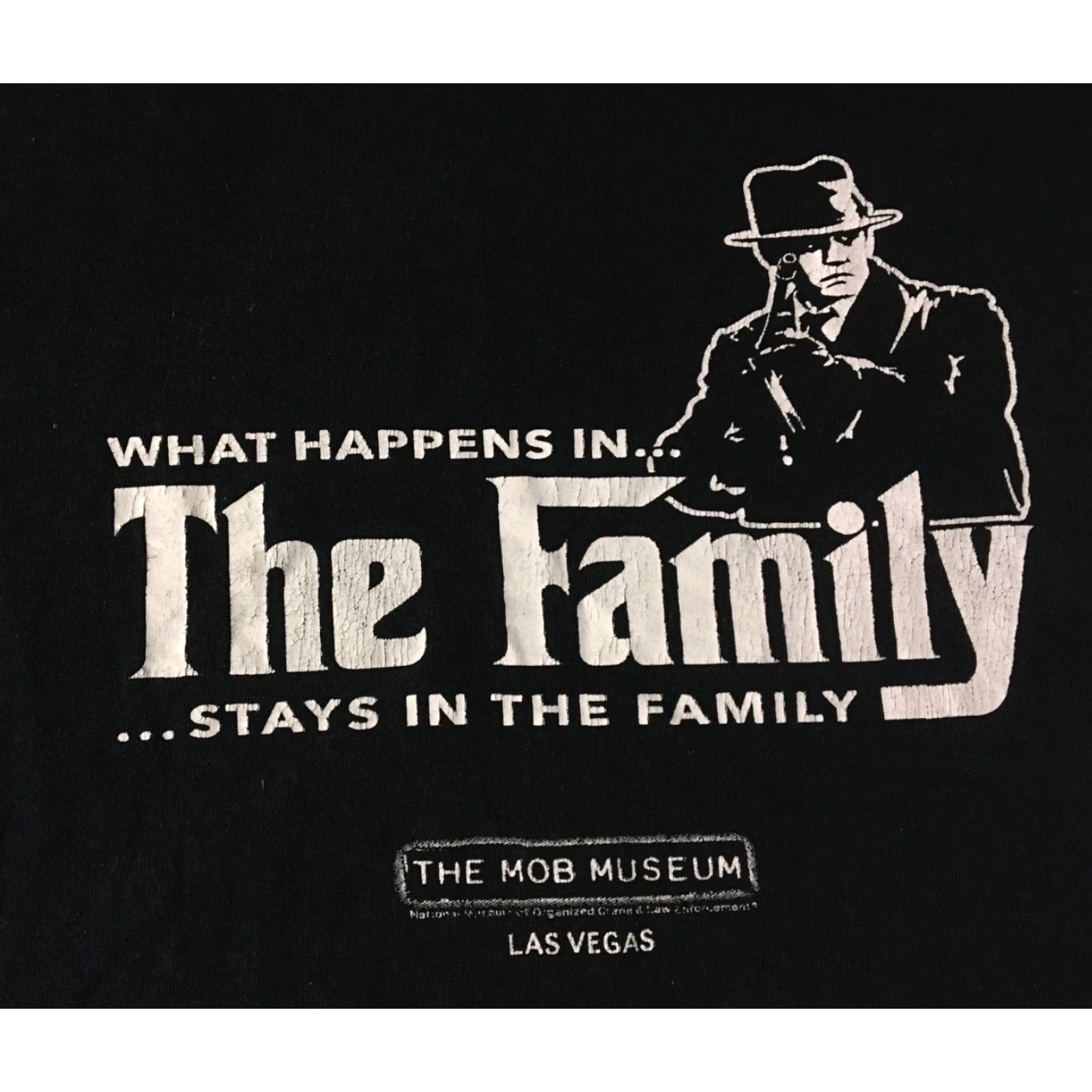 Vintage Vtg Mob Museum What Happens In The Family Shirt XXL Gangster Mobster Grunge 90s Size US XXL / EU 58 / 5 - 2 Thumbnail