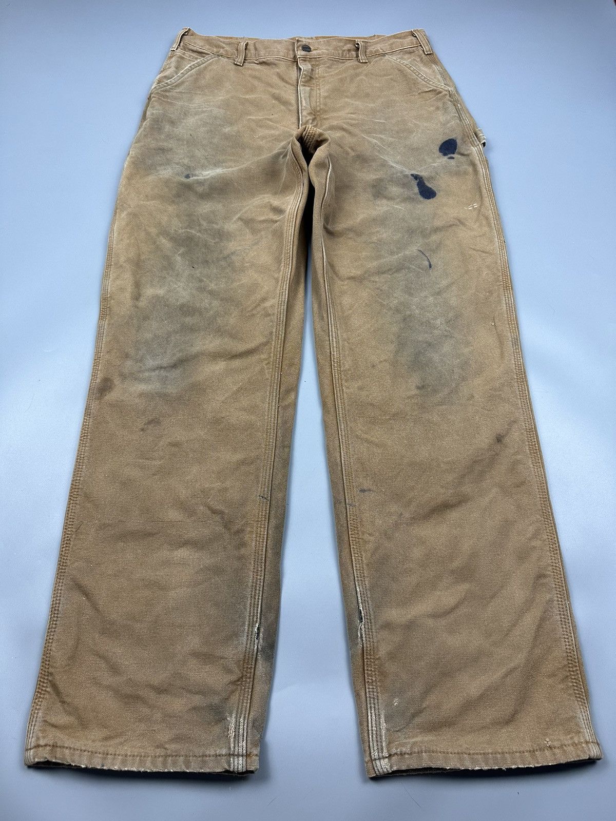 Carhartt × Carhartt Wip × Vintage Distressed Vintage Carhartt Carpenter Pants Size US 36 / EU 52 - 3 Thumbnail