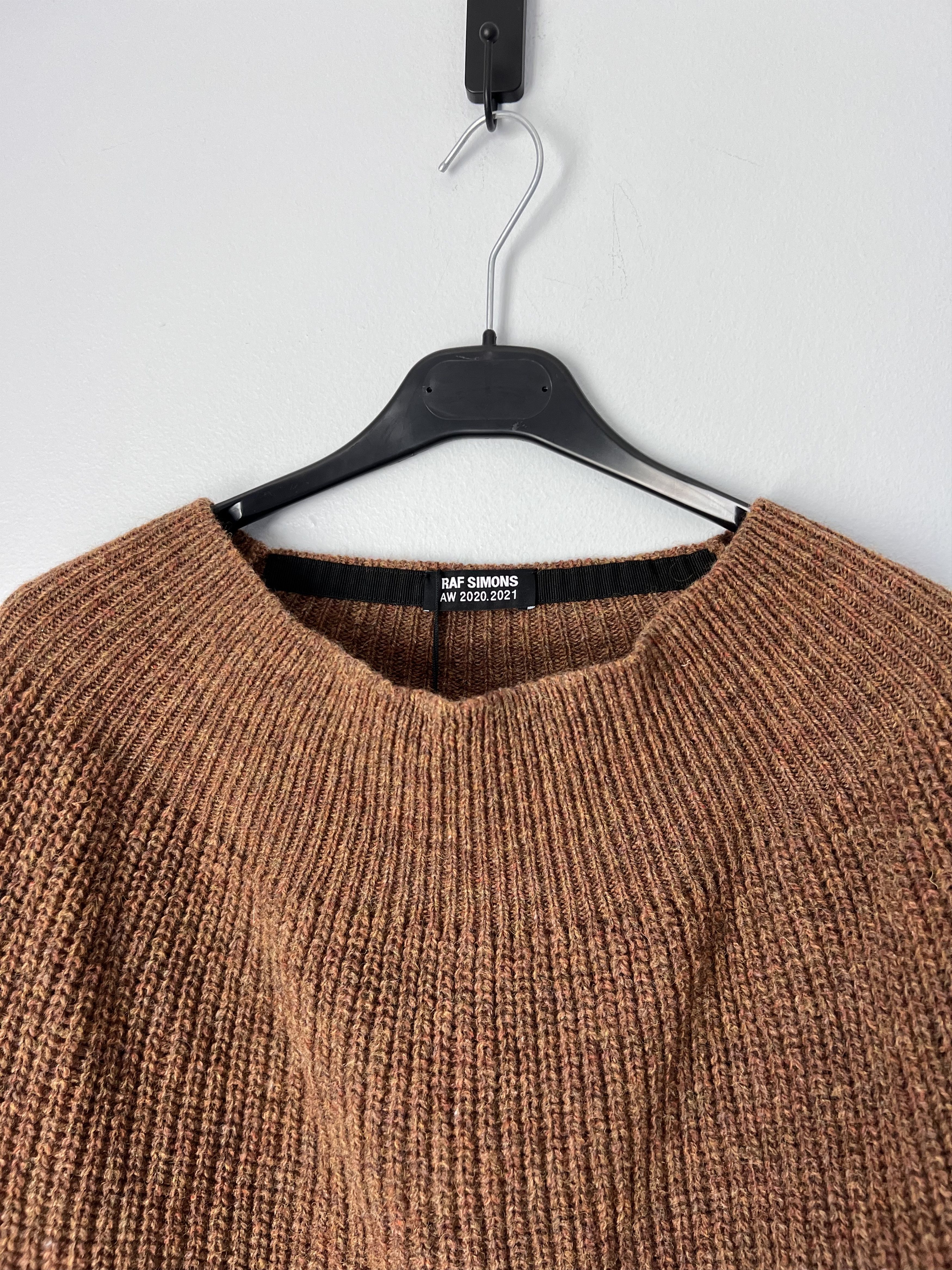 Raf Simons Raf Simons Fine Ribbed Sweater With Stretched Neckline Size US M / EU 48-50 / 2 - 2 Thumbnail