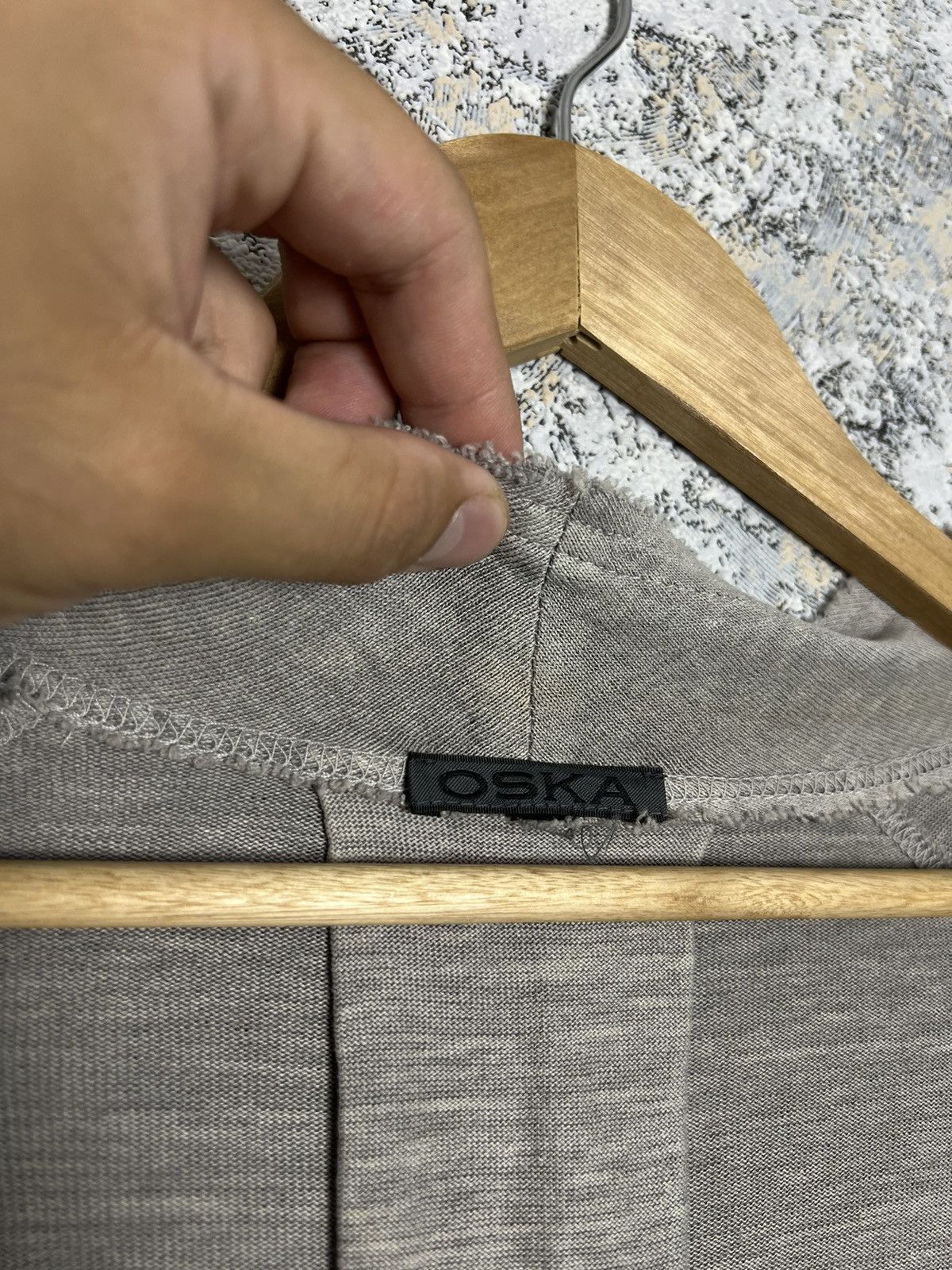 OSKA Oska Gray Long Sleeve Lagenlook Cape Cardigan Sweater Size L / US 10 / IT 46 - 7 Thumbnail