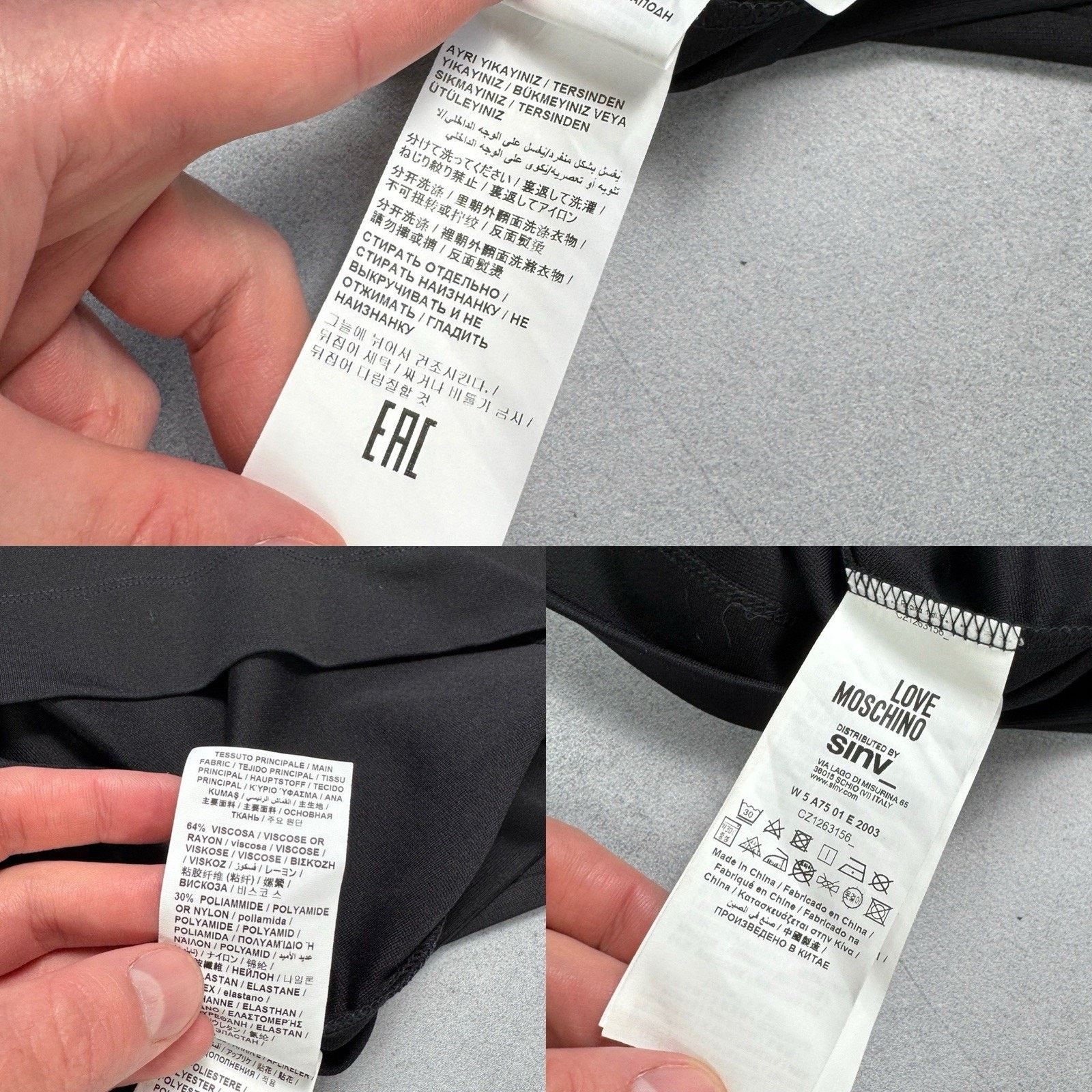Moschino LOVE MOSCHINO Embellished Stretch Jersey Dress Black Size M / US 6-8 / IT 42-44 - 24 Thumbnail