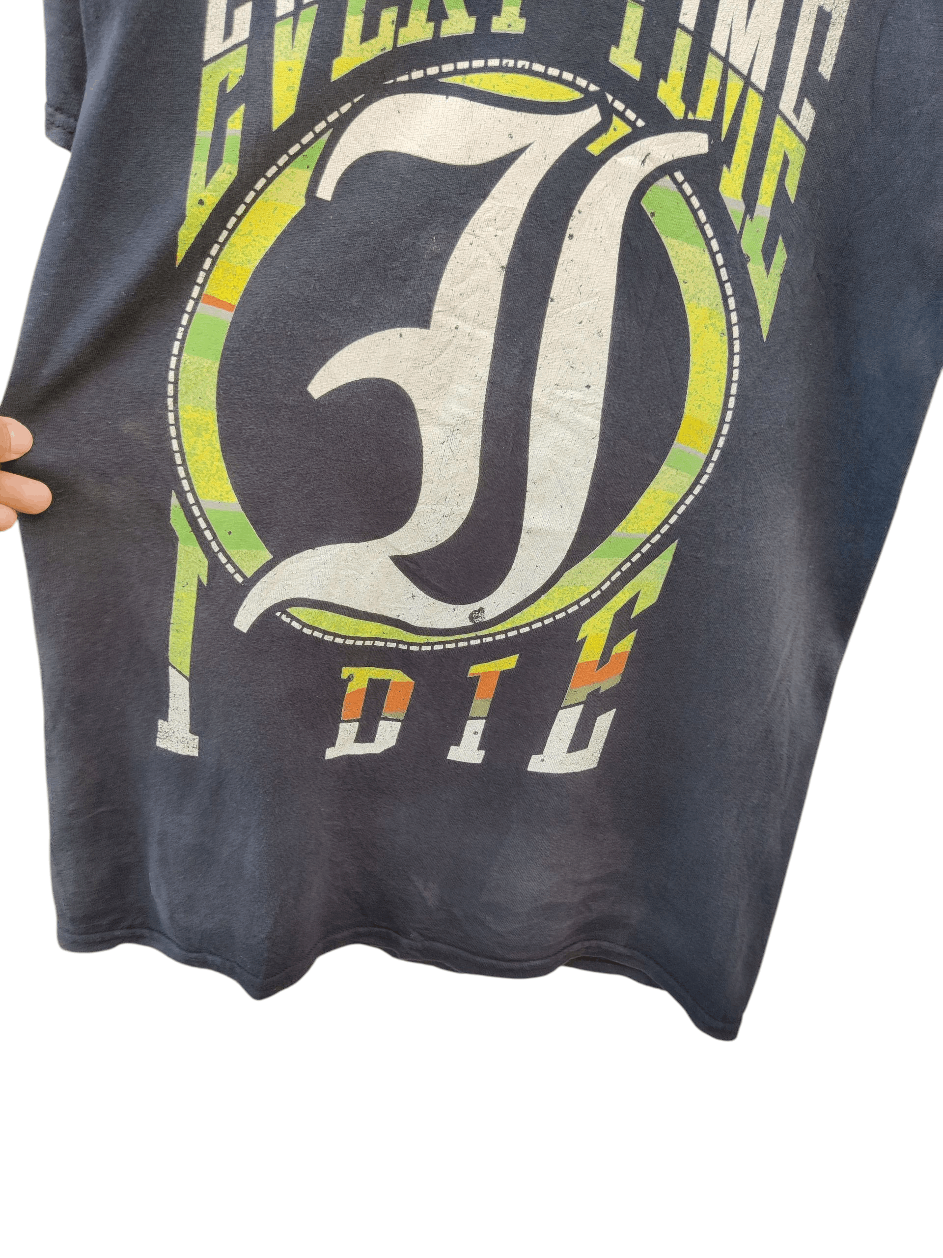 Vintage Sun Faded Every Time I Die Metalcore Band Shirt