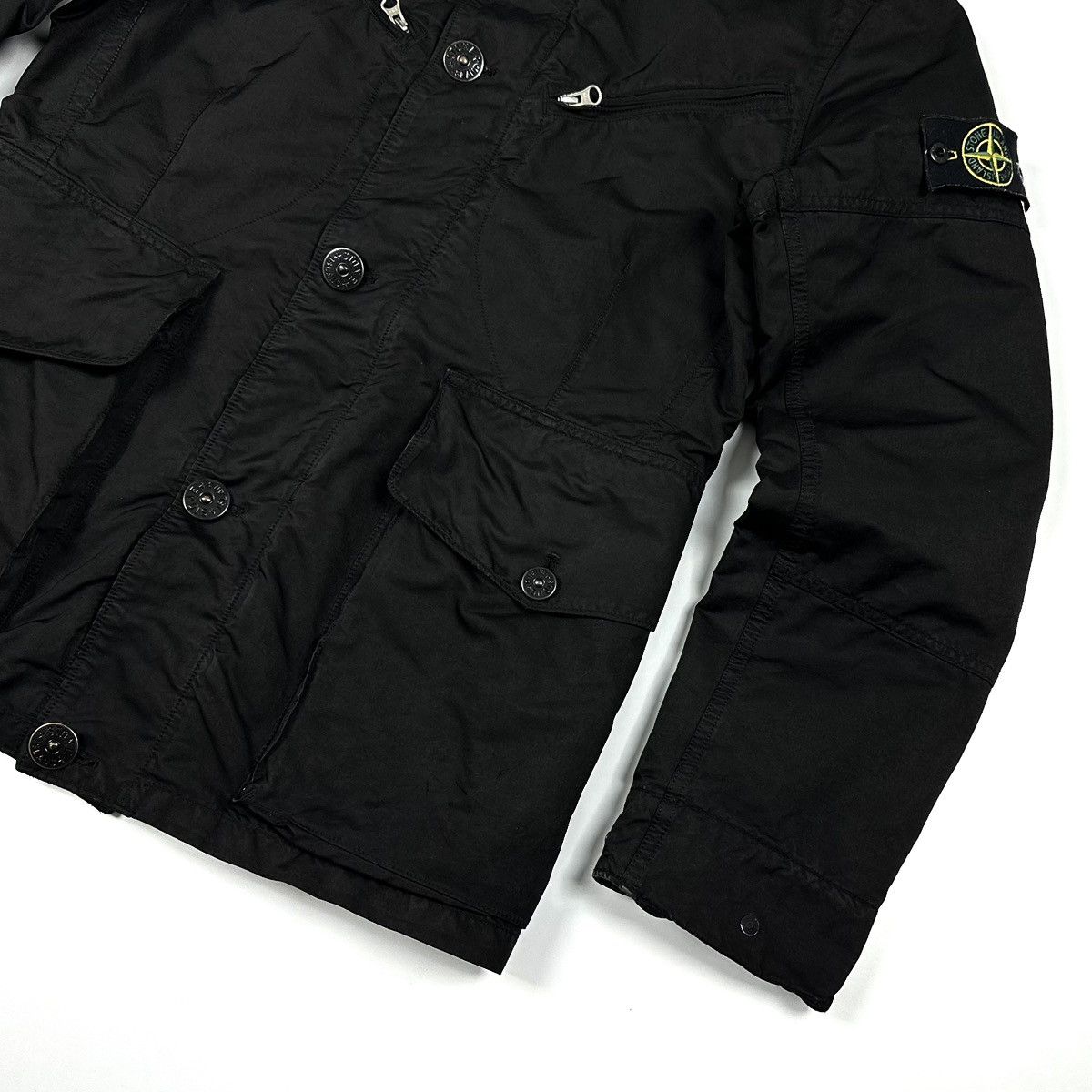 Stone Island × Vintage Vintage 2009 STONE ISLAND DAVID TC Logo Black Casual Jacket Size US L / EU 52-54 / 3 - 12 Thumbnail