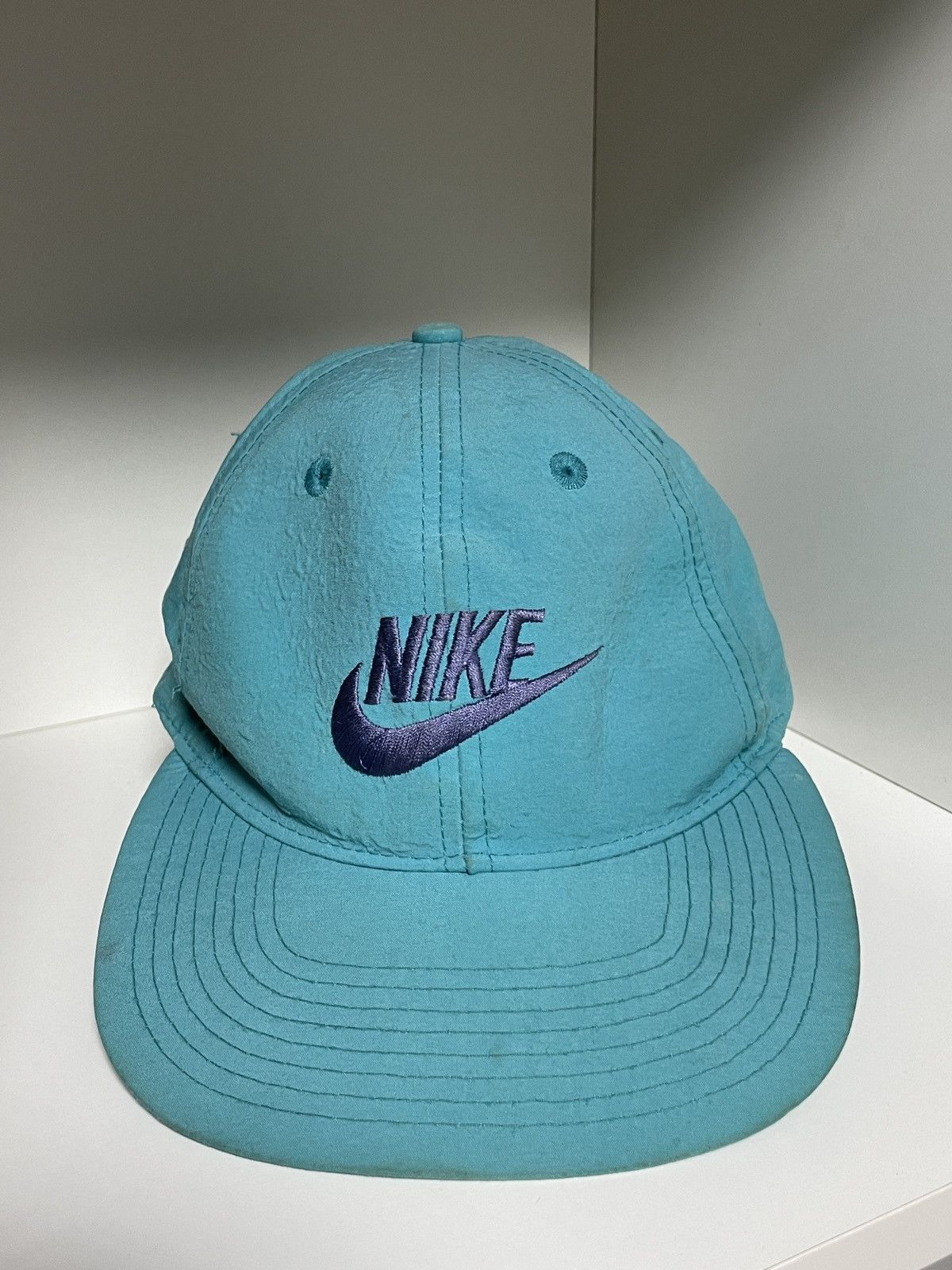 Jordan Brand × Nike × Vintage Vintage Nike Nylon Cap Made in Taiwan Hat Y2K rap USA Size ONE SIZE - 1 Thumbnail