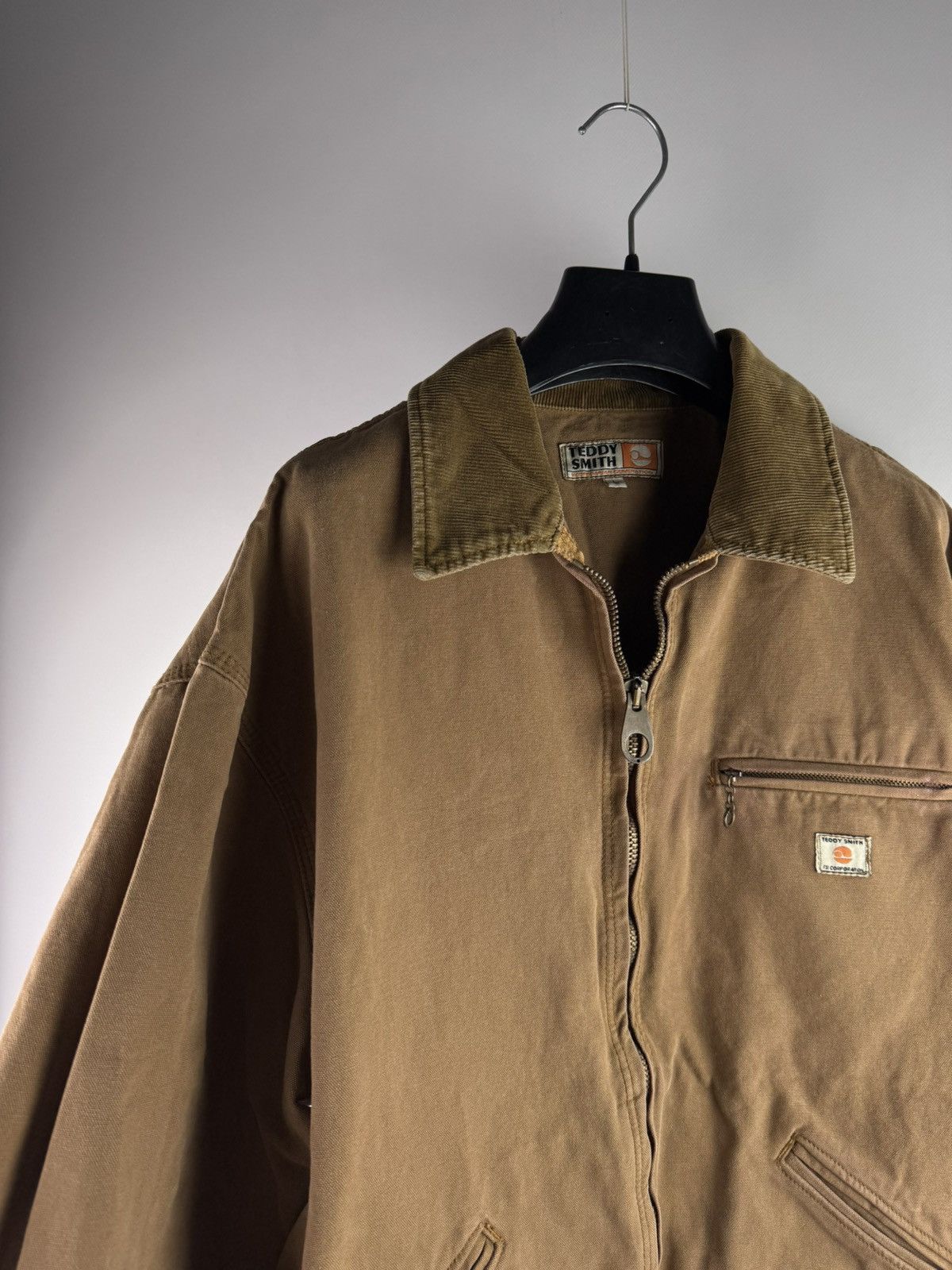 Vintage Vintage 90s Teddy Smith Work Canvas Boxy Jacket (Carhartt) Size US L / EU 52-54 / 3 - 2 Thumbnail