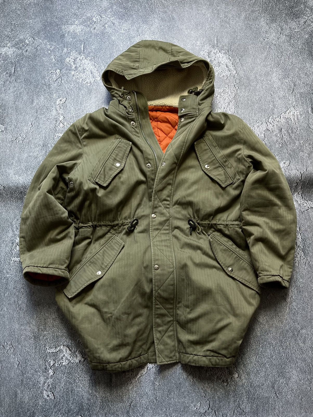 Band Of Outsiders Band of outsiders fw19 stripped parka jacket Size US XL / EU 56 / 4 - 12 Thumbnail