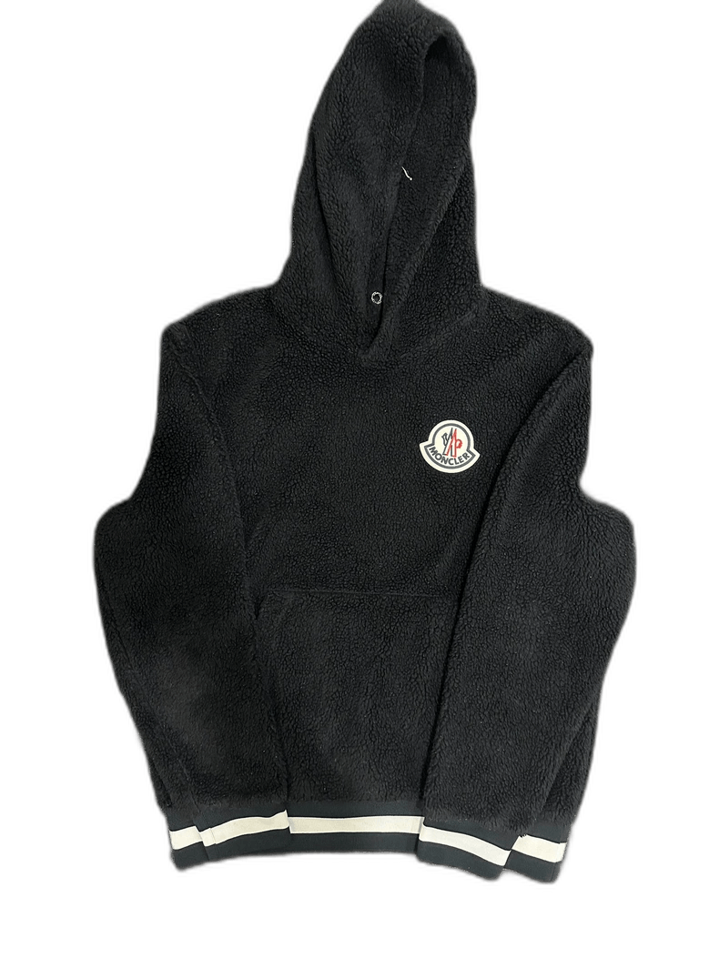 Moncler Moncler Black Teddy Fleece Hoodie Size US L / EU 52-54 / 3 - 1 Thumbnail
