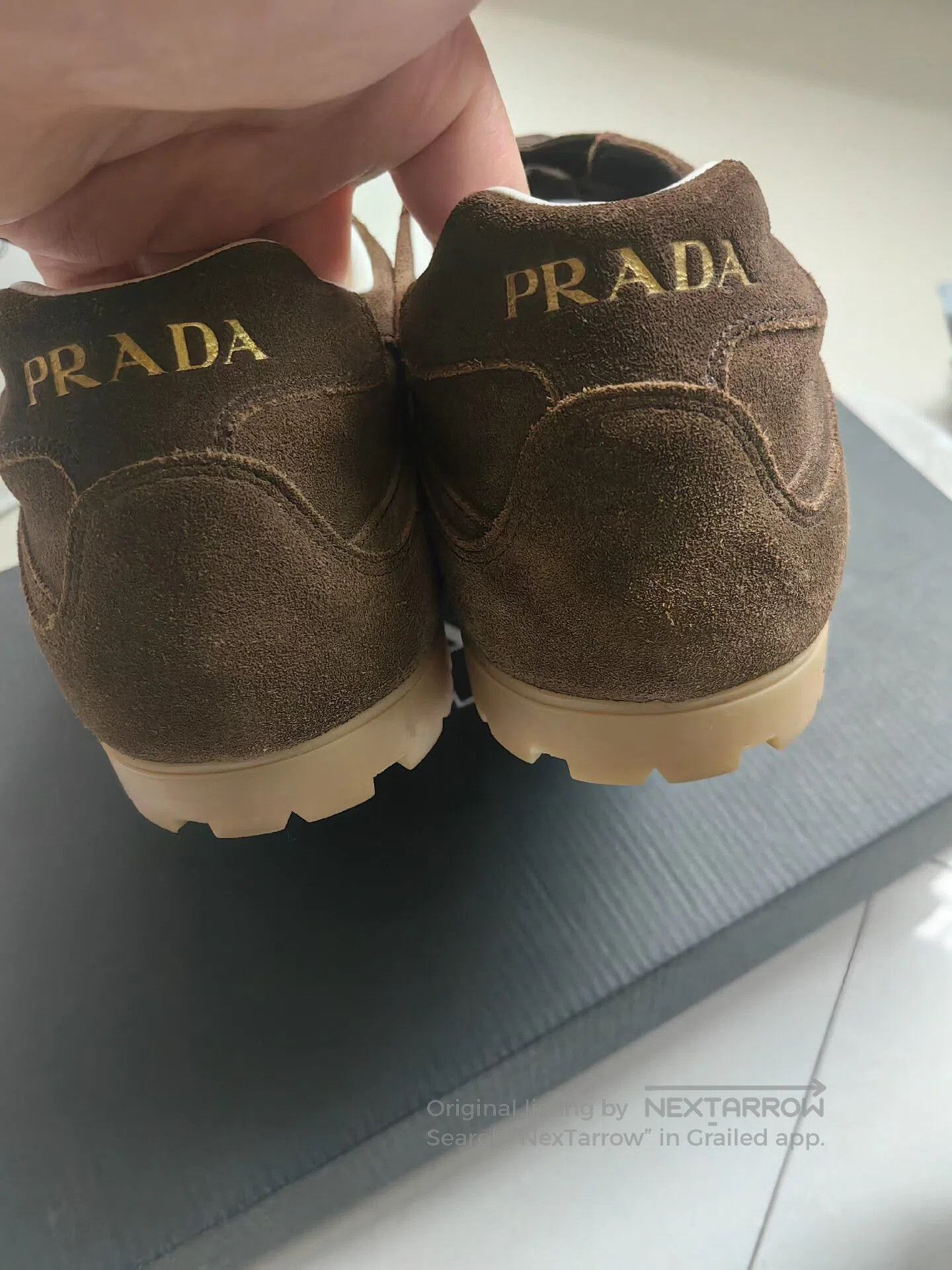 Prada PRADA Trail Suede Low-Top Sneakers. Size US 8.5 / EU 41-42 - 3 Thumbnail