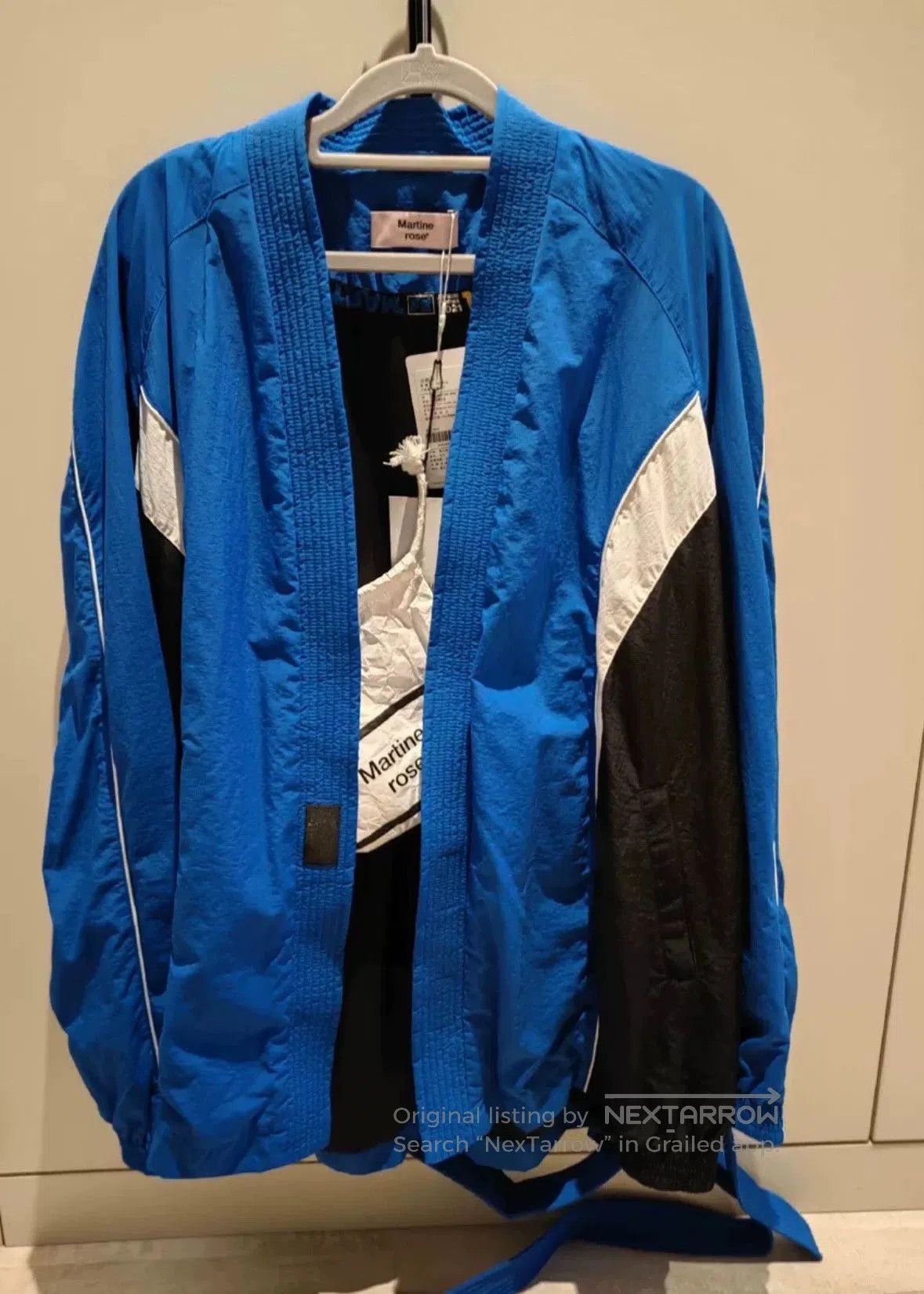 Martine Rose Blue Lightweight Jacket with Contrast Panels XS. Size US XS / EU 42 / 0 - 1 Thumbnail