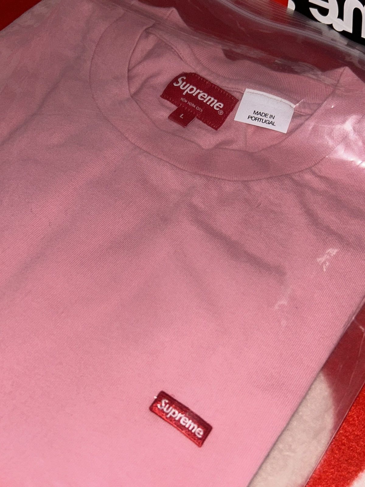 Supreme Supreme Small Box L/S Tee (SS23) Pink size L NEW Size US L / EU 52-54 / 3 - 3 Thumbnail