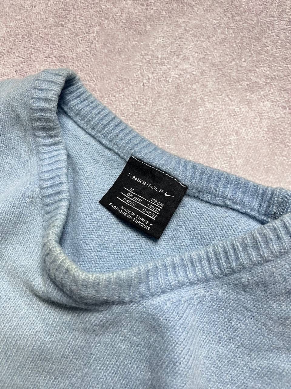 Nike × Vintage Vintage Nike Swoosh Wool Sweater M Y2K Size US M / EU 48-50 / 2 - 3 Thumbnail
