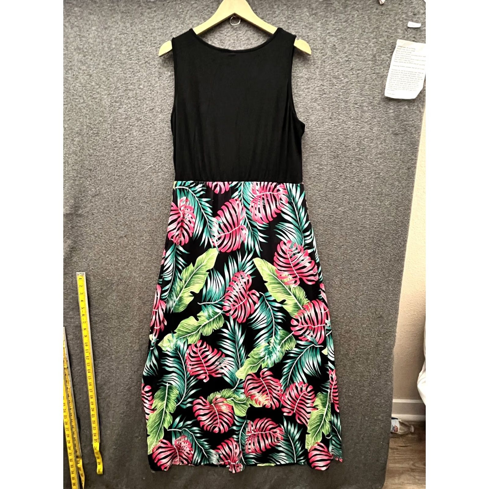 Vintage Bluetime Women's Sleeveless Floral Print Maxi Dress XL Size XL / US 12-14 / IT 48-50 - 3 Thumbnail
