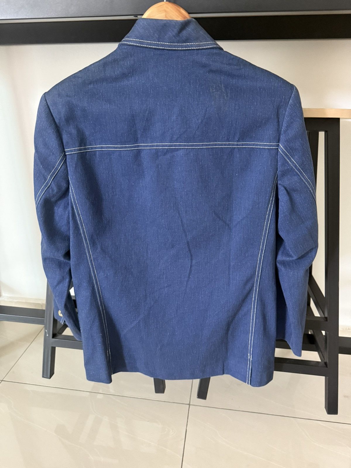 Celine CELINE MADE IN FRANCE DENIM JACKET GOLD LOGO NICE DESIGN Size US M / EU 48-50 / 2 - 4 Thumbnail