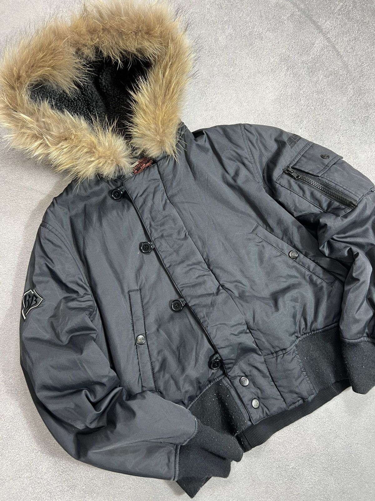 Yohji Yamamoto VTG Fur Hysteric Glamour Rick owens vibe bomber jacket y2k Size US S / EU 44-46 / 1 - 7 Thumbnail