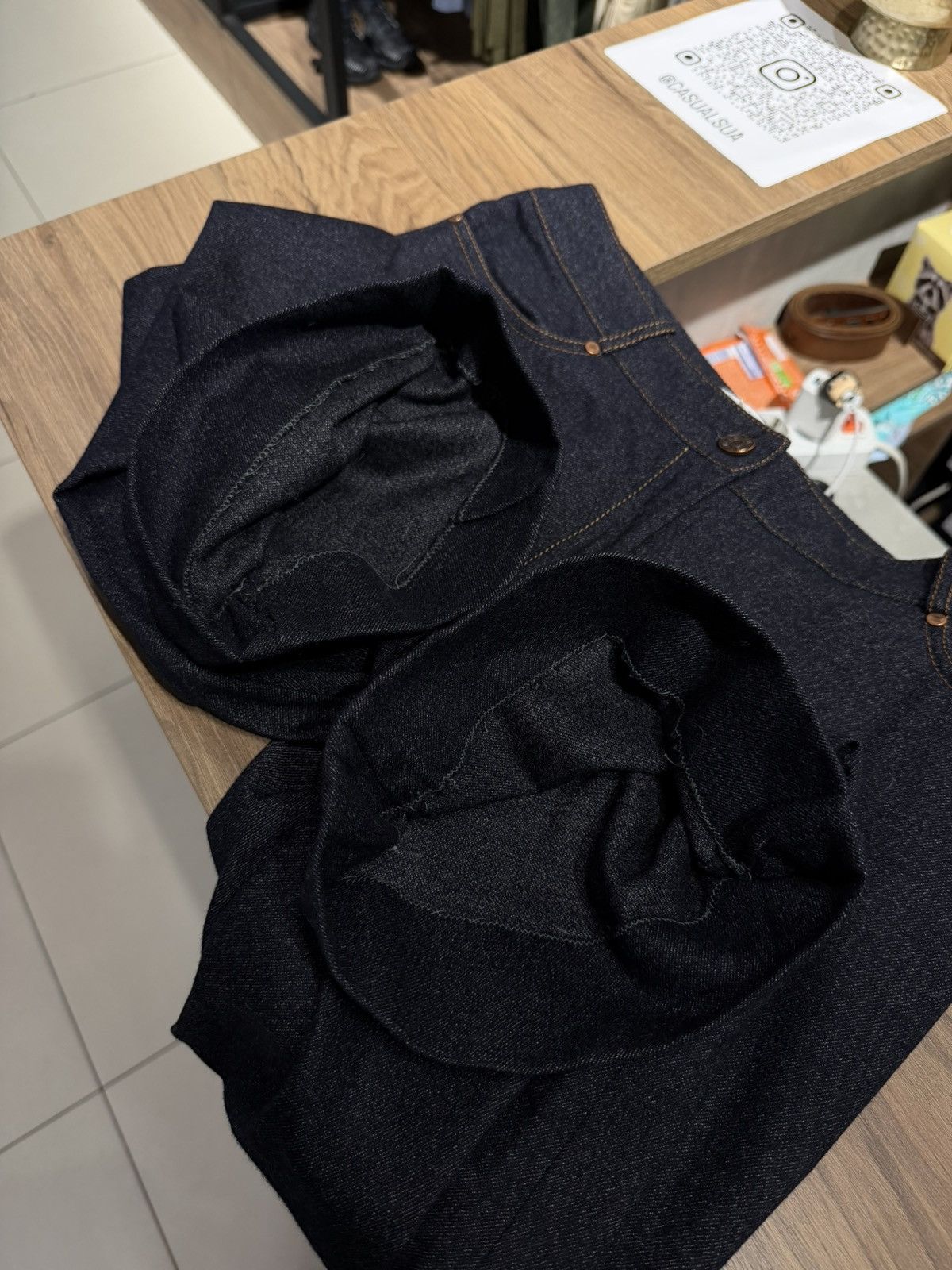 Celine CELINE triomphe Back logo wool flare croped pants vintage Size 28" / US 6 / IT 42 - 19 Thumbnail