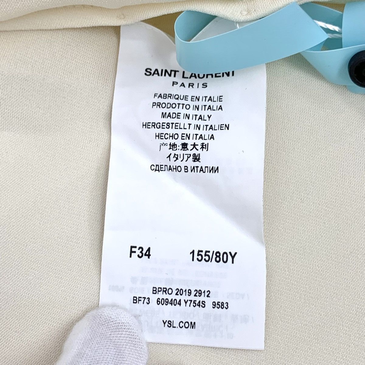 Yves Saint Laurent Yves Saint Laurent Champagne Silk Long Sleeve Shirt K26WX Size XS / US 0-2 / IT 36-38 - 6 Thumbnail