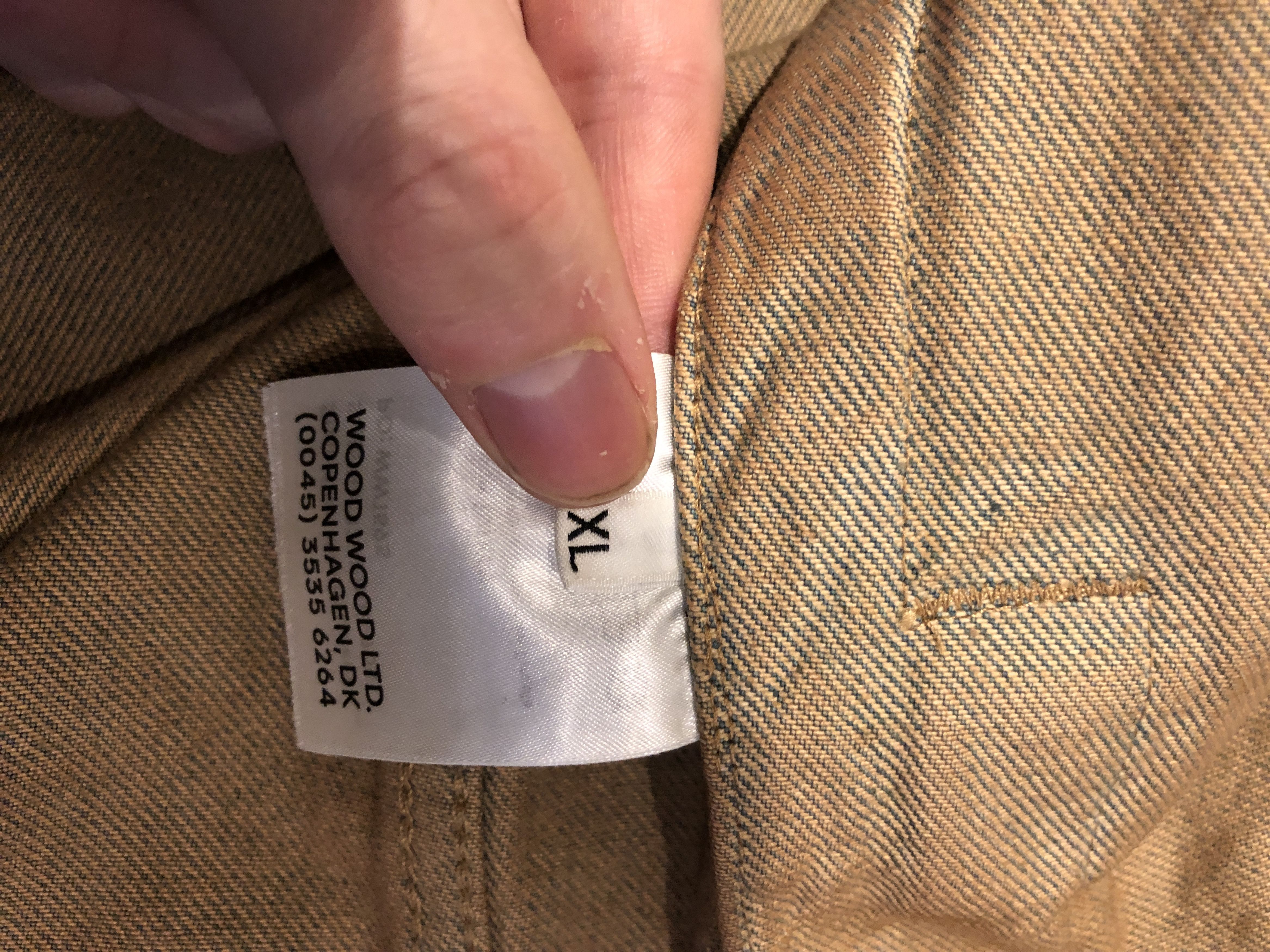 Acne Studios × Helmut Lang × Wood Wood NWOT $500 - Vintage Beige Denim Jacket Size US L / EU 52-54 / 3 - 14 Thumbnail