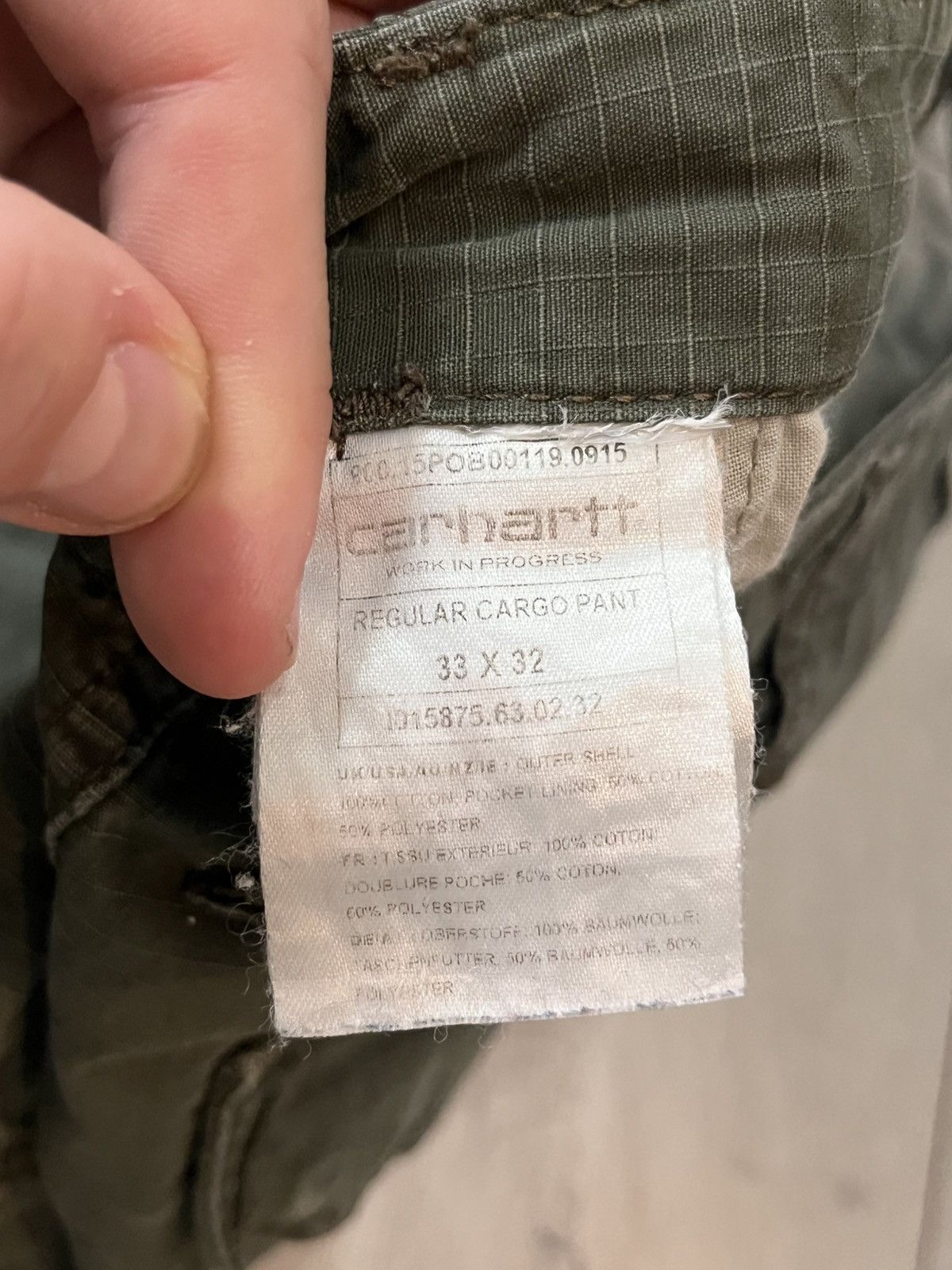 Carhartt 🔥TRASHED CARHARTT BAGGY MULTIPOCKET CARGO Y2K PANTS GORPCORE Size US 32 / EU 48 - 8 Thumbnail