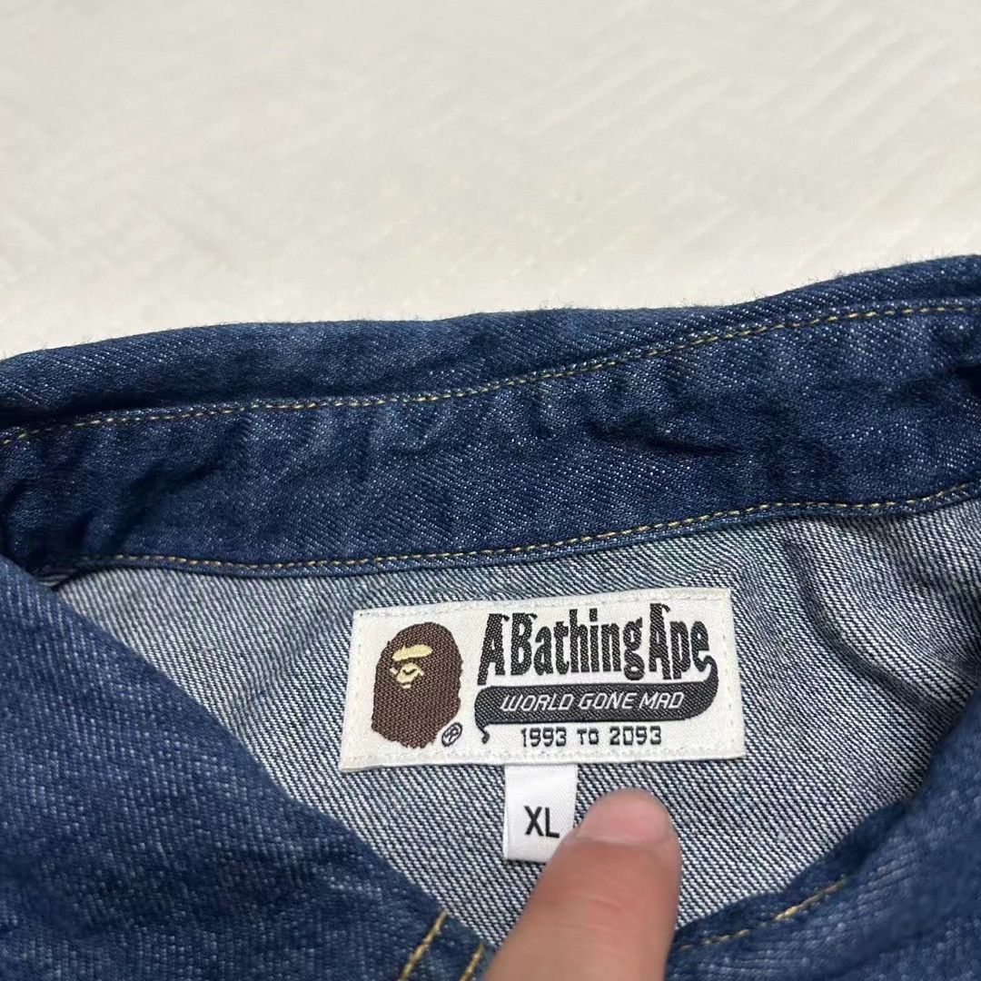 Bape BAPE SHARK DENIM JACKET Size US XL / EU 56 / 4 - 3 Thumbnail