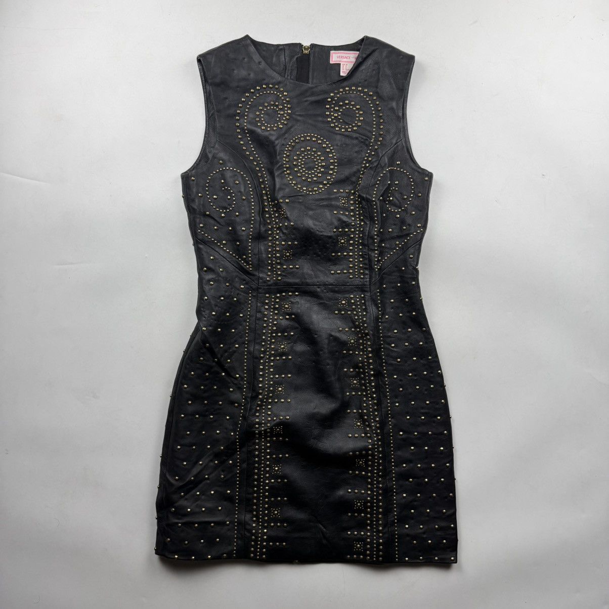 H&M  Versace Versace For H&M Women's Light Blue Bodycon Knee Length Dress  | Grailed