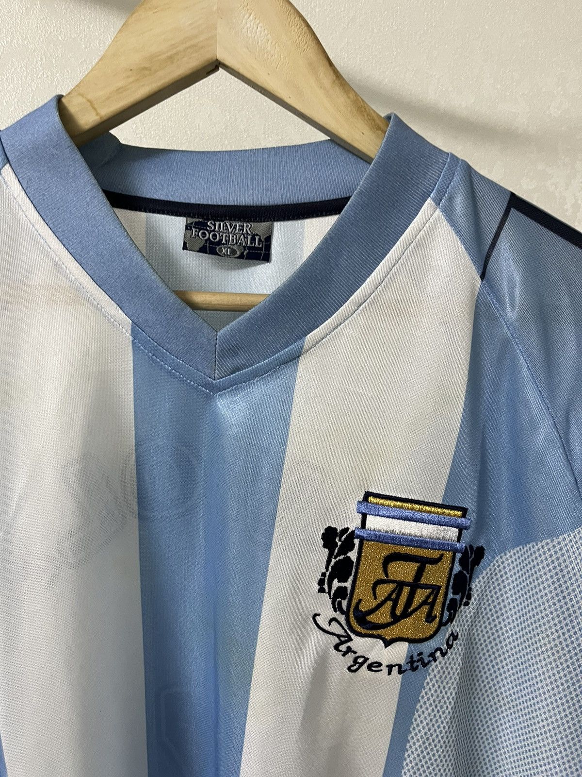 Vintage Argentina Vintage #7 Saviola Blokecore Soccer Jersey Size US XL / EU 56 / 4 - 2 Thumbnail