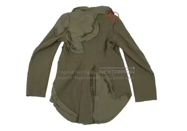 Comme des Garcons Comme des Garcons Olive green vintage design swallowtail t Size S / US 4 / IT 40 - 3 Thumbnail