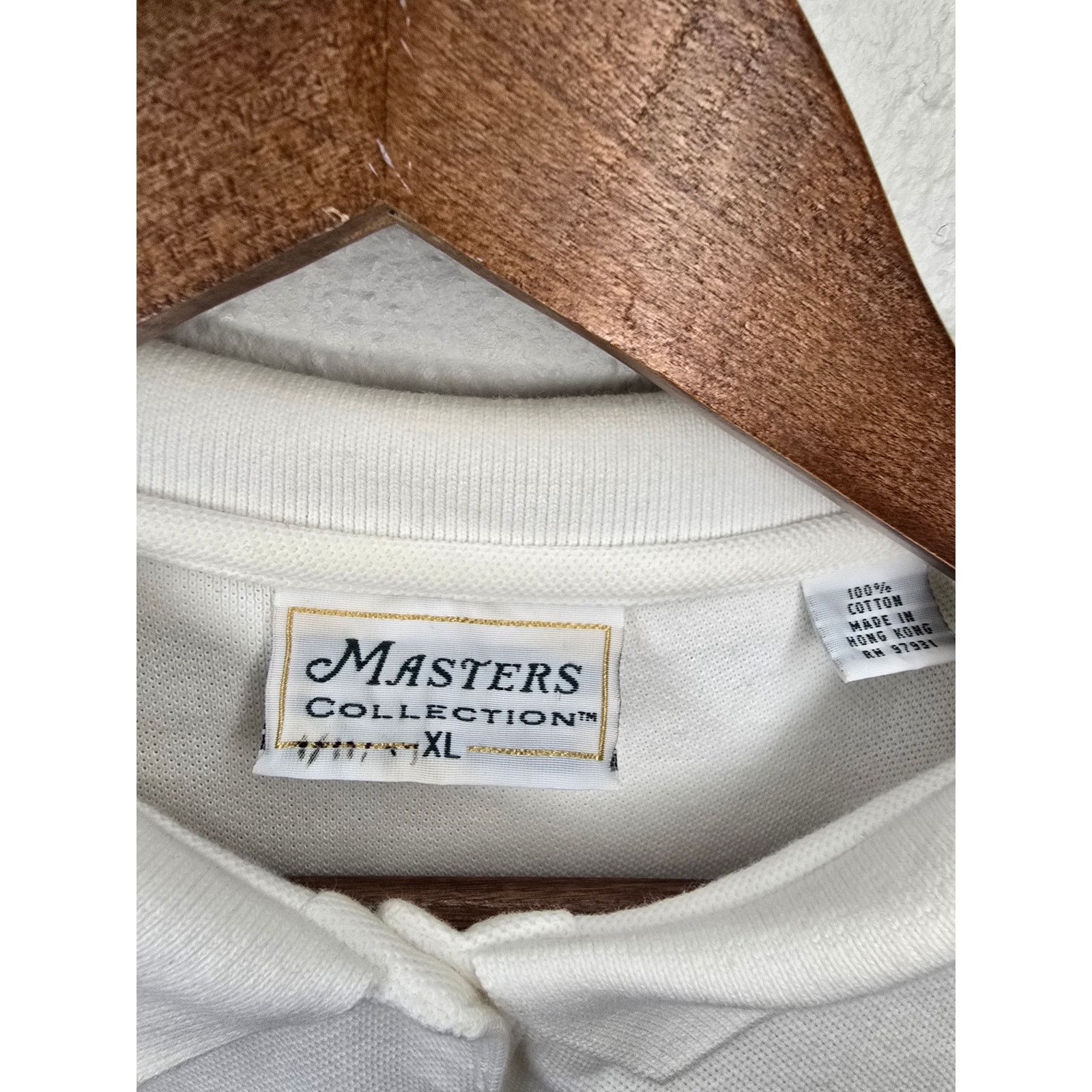 The Masters × Vintage Vintage Womens The Masters Polo Shirt Top VTG Golf White 90s Size XL / US 12-14 / IT 48-50 - 5 Thumbnail
