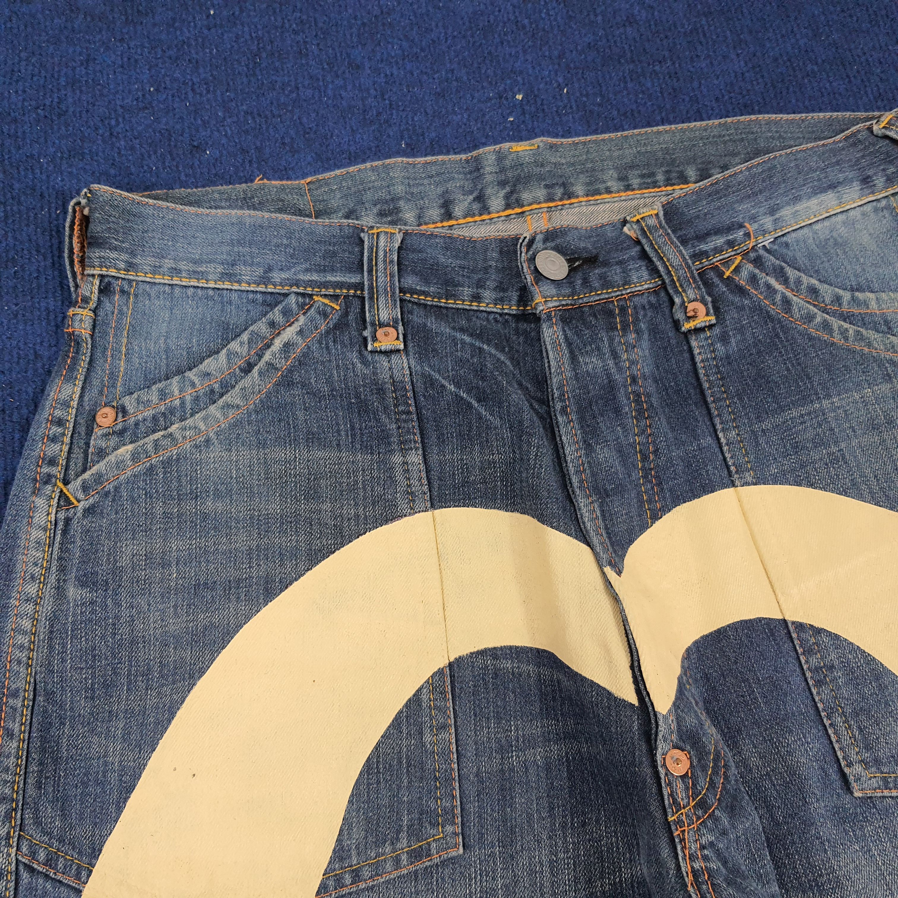 Evisu × Japanese Brand × Vintage Vintage Evisu Cargo Style Custom Daicock Japan Brand Jeans Size US 31 - 2 Thumbnail